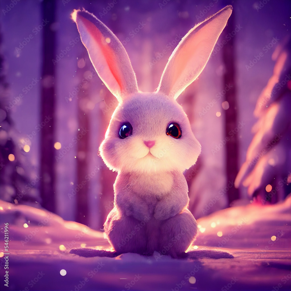 Cute bunny, pink bunny kawaii rabbit HD wallpaper | Pxfuel