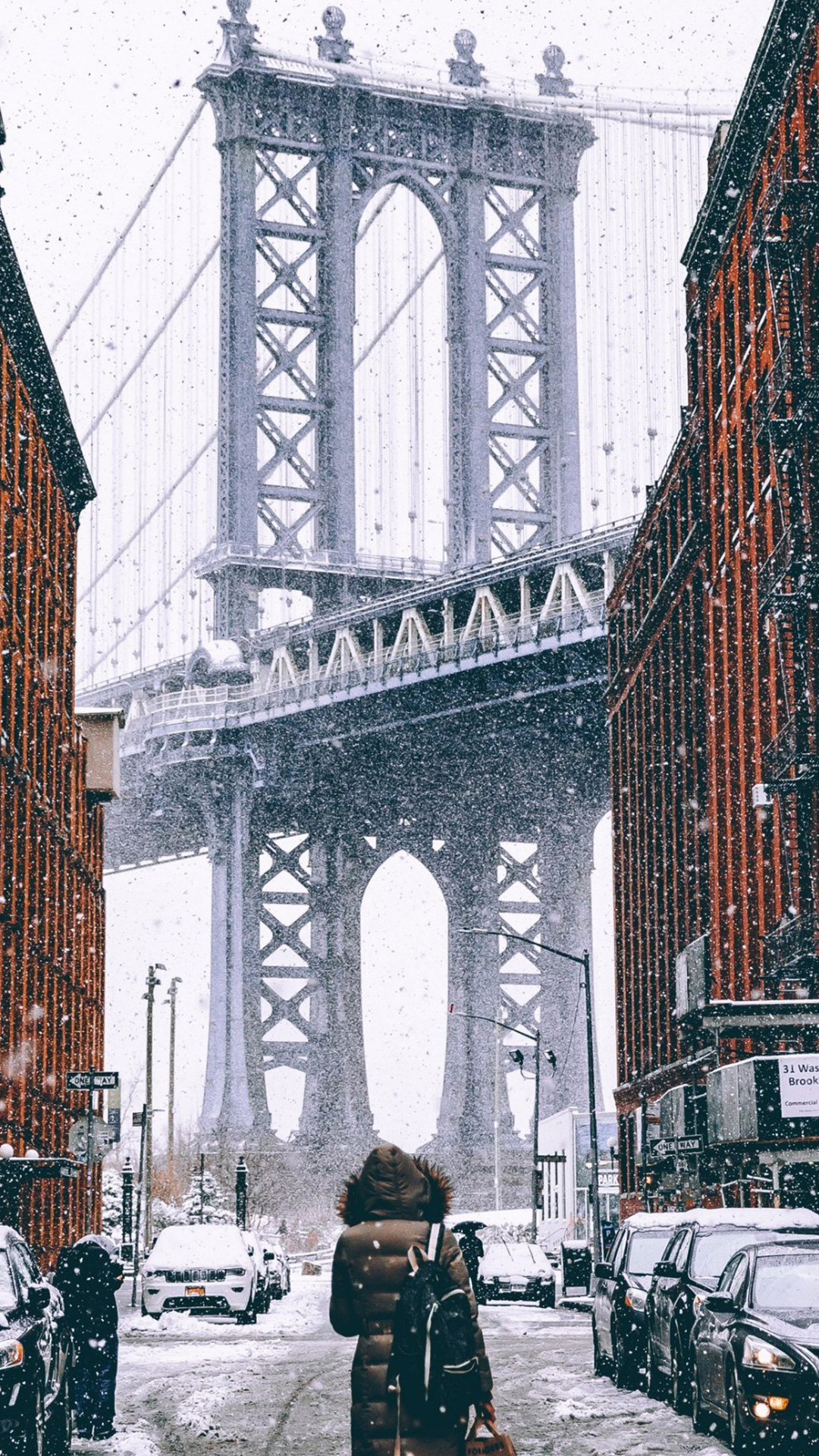 Wallpaper New York Winter, Winter, Manhattan, Cars, Tire, Background Free Image