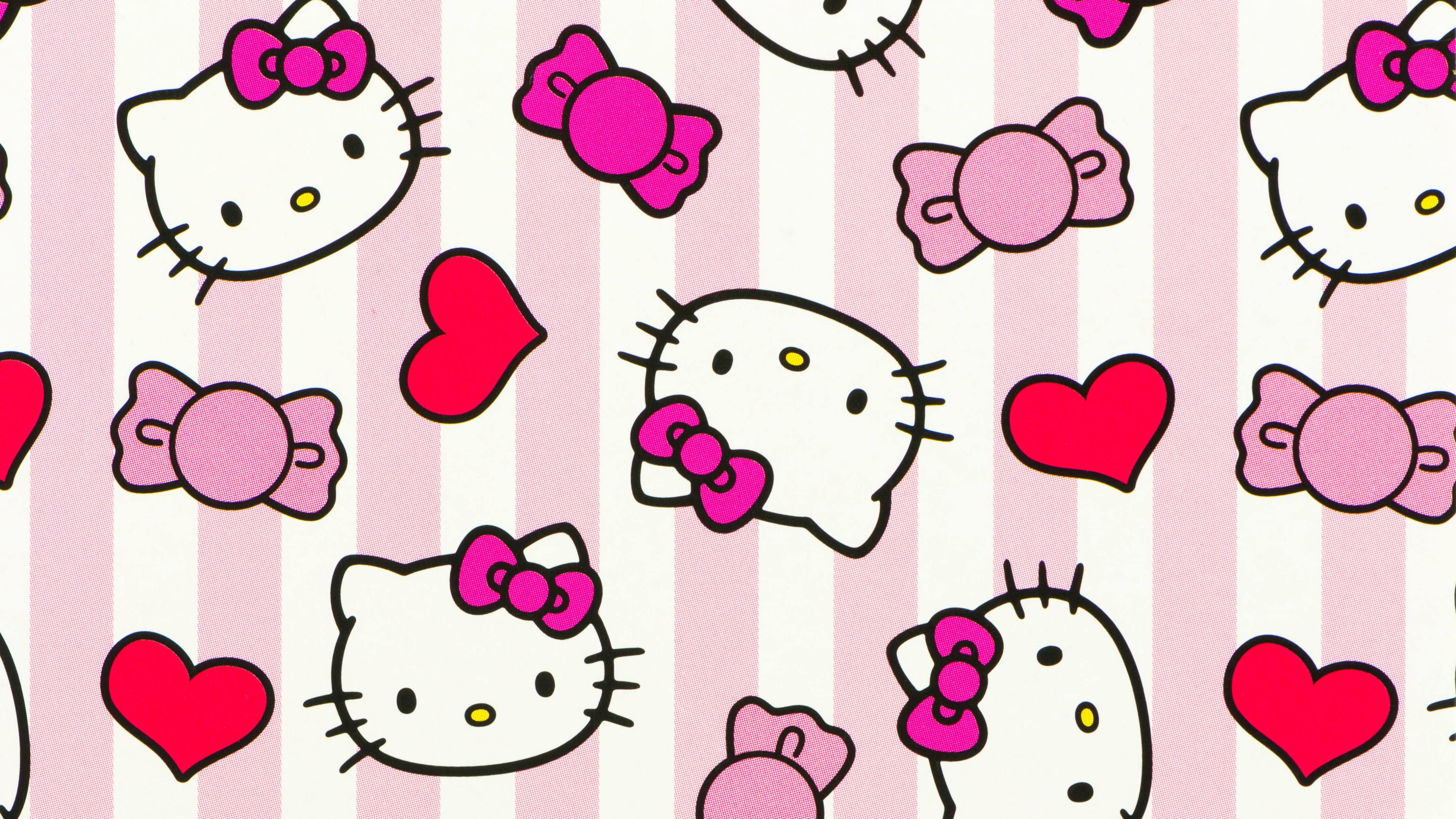 Hello Kitty background Wallpaper 4K