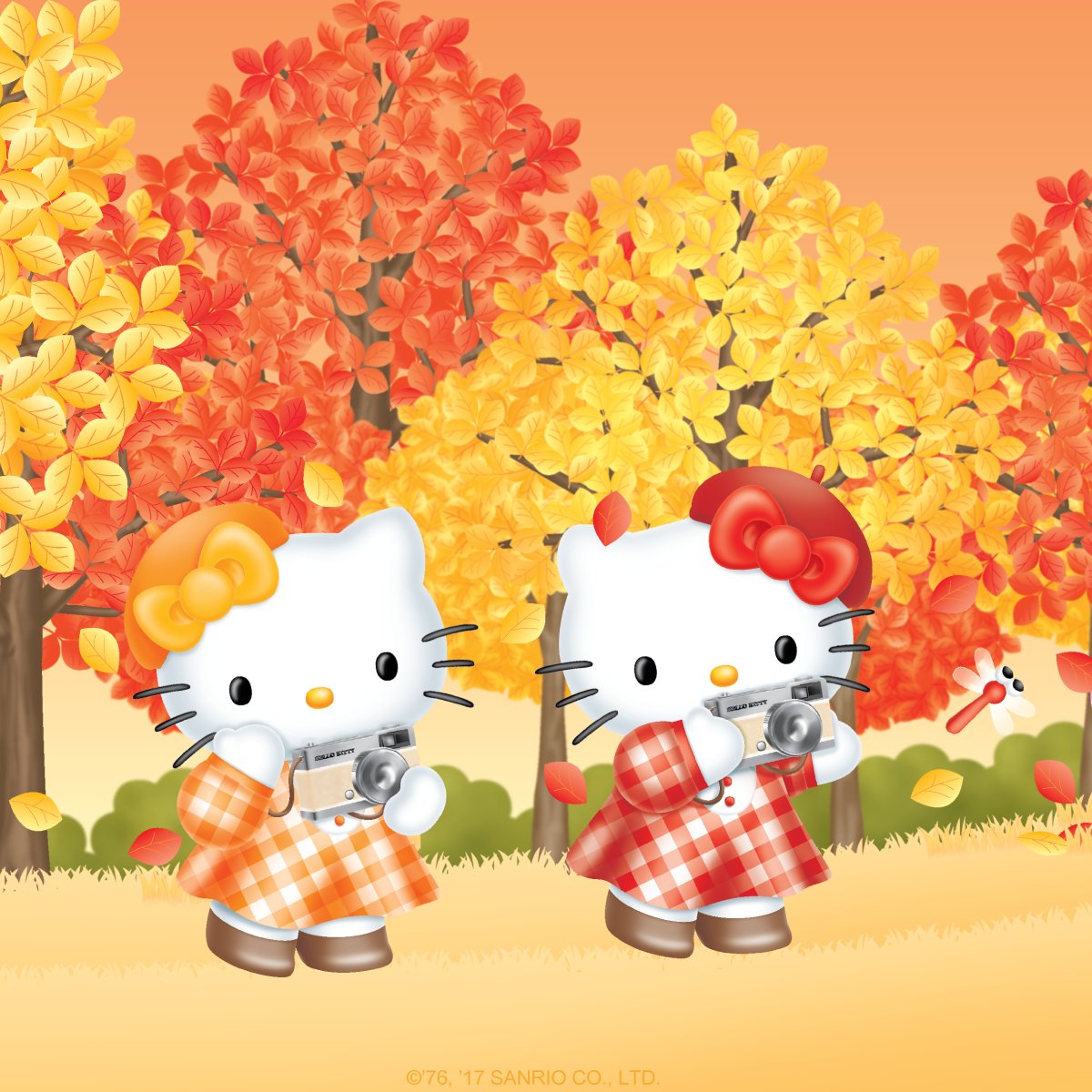 Hello Kitty weather and beautiful colors. who's ready for the #Fall season?