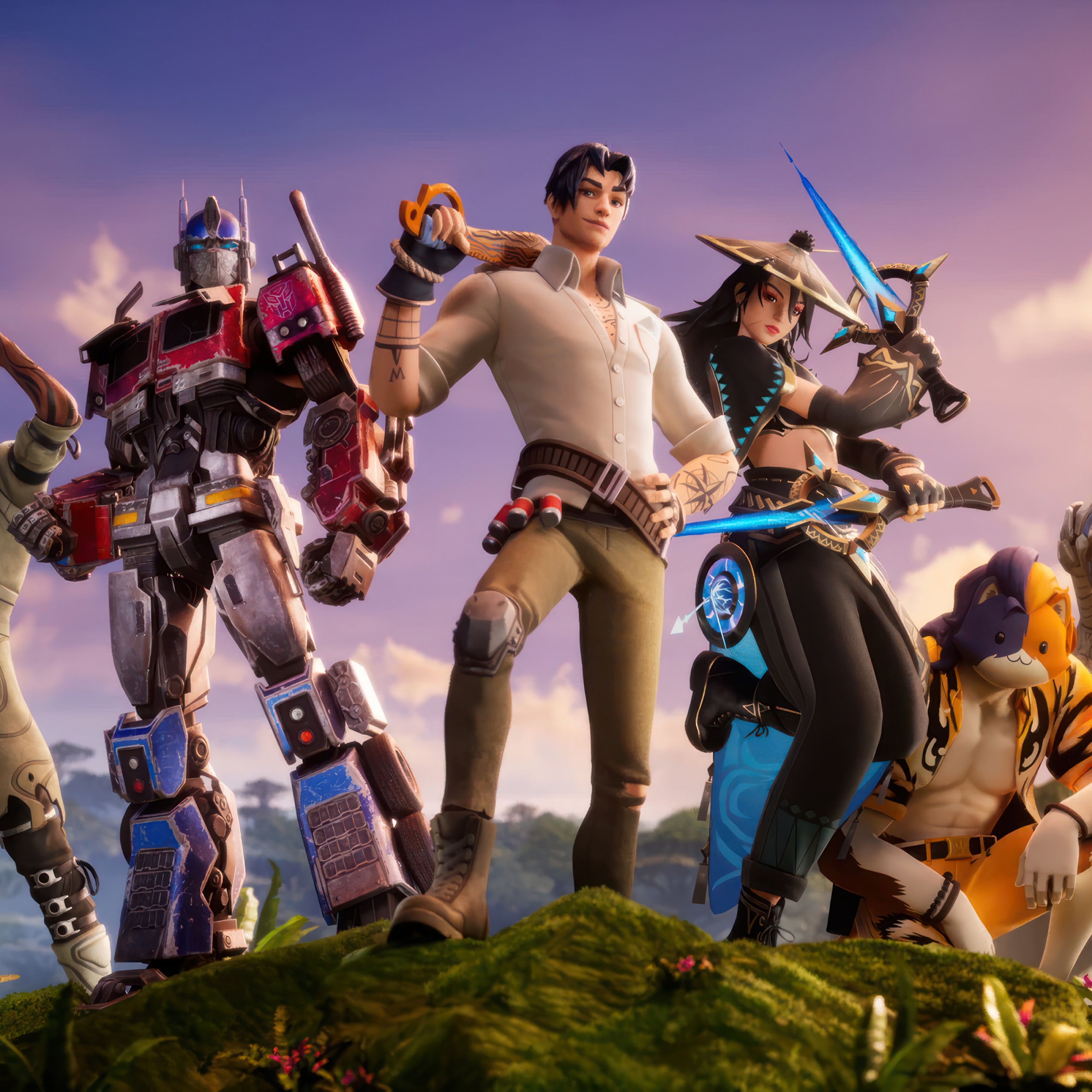 Fortnite Wallpaper 4K, Jungle, Battle royale games