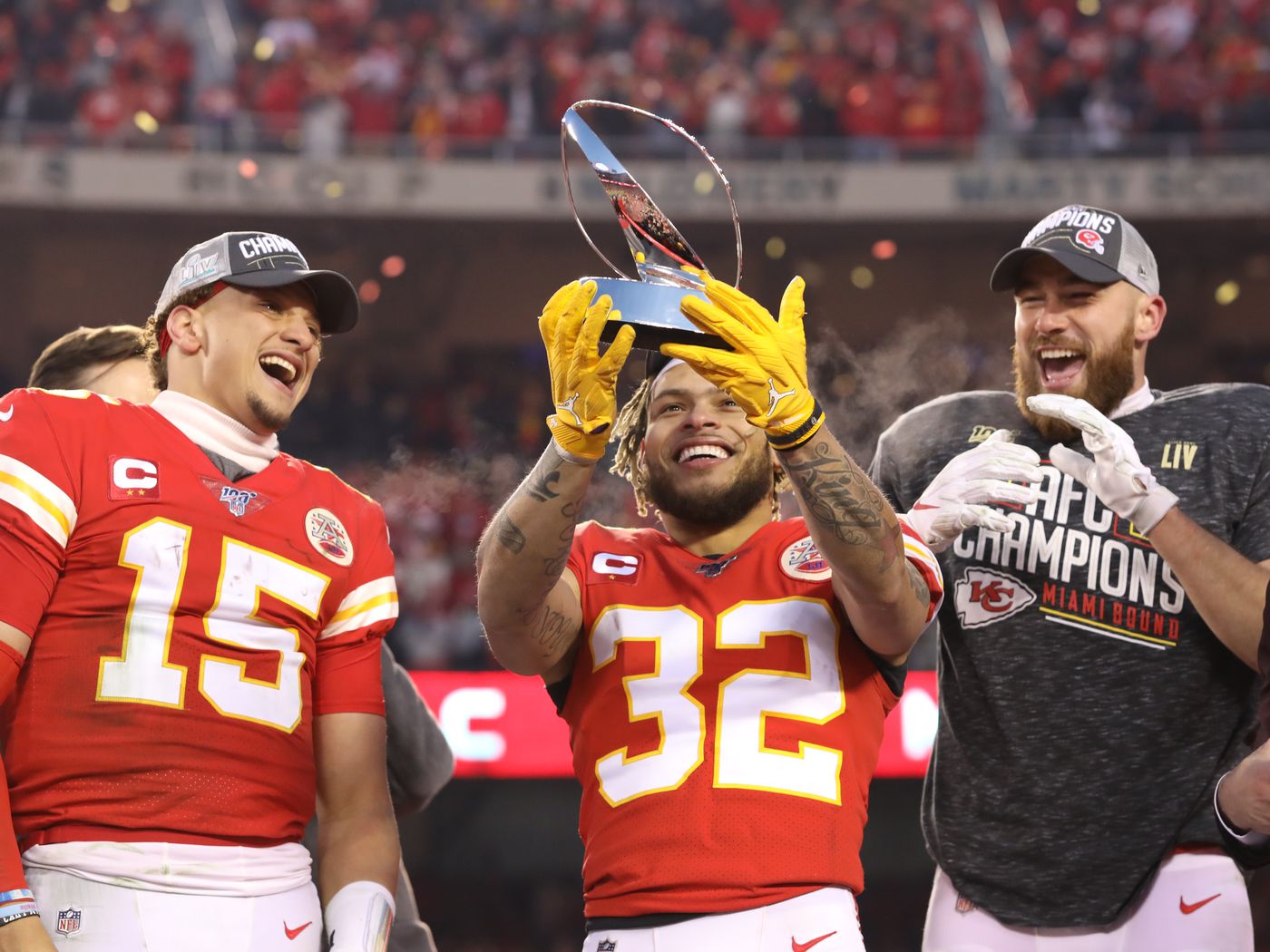 Patrick Mahomes, Travis Kelce and Tyrann Mathieu will appear on the Chiefs' episode of 'America's Game'
