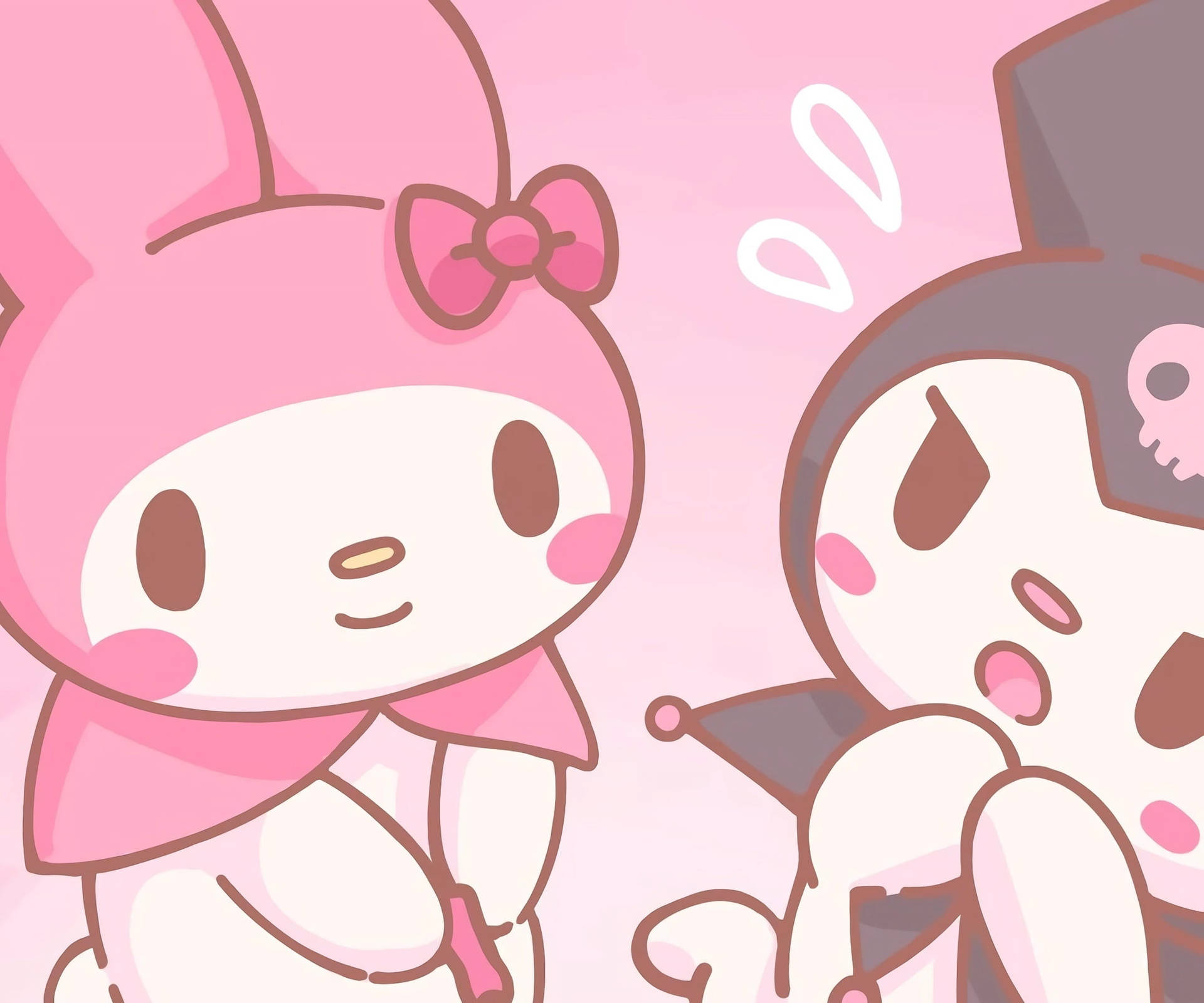 Sanrio characters MY MELODY and KUROMI Join Merge Fantasy Island