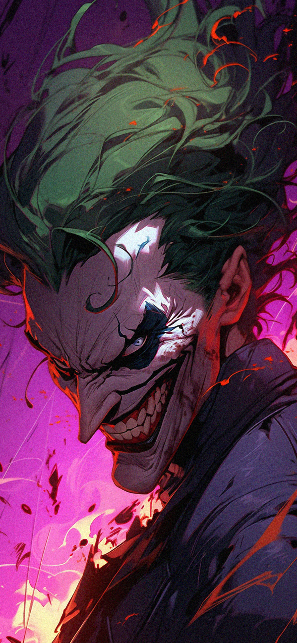 DC Smilling Joker Art Wallpaper