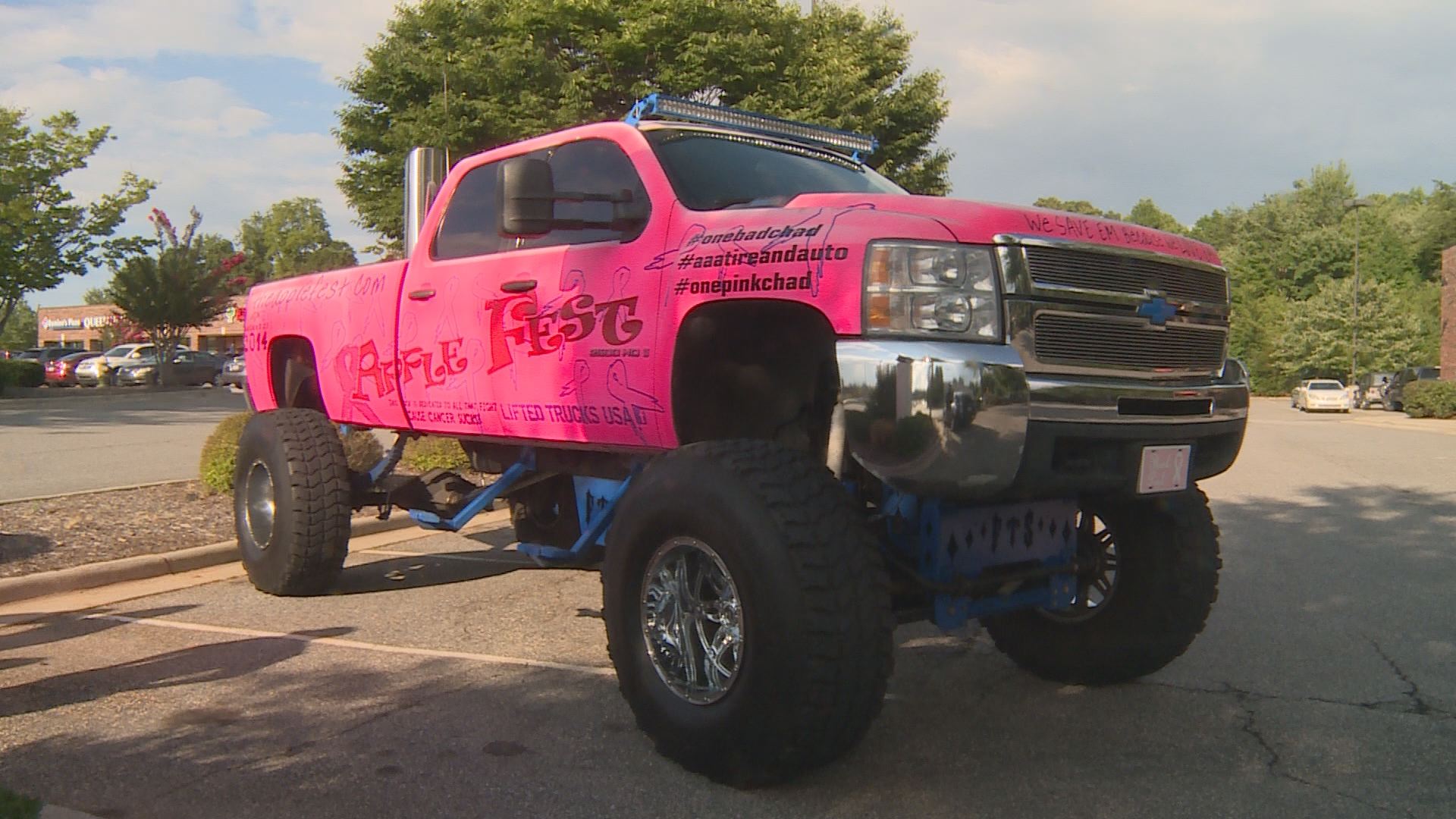 Big Pink Truck Raises Awareness About Breast Cancer