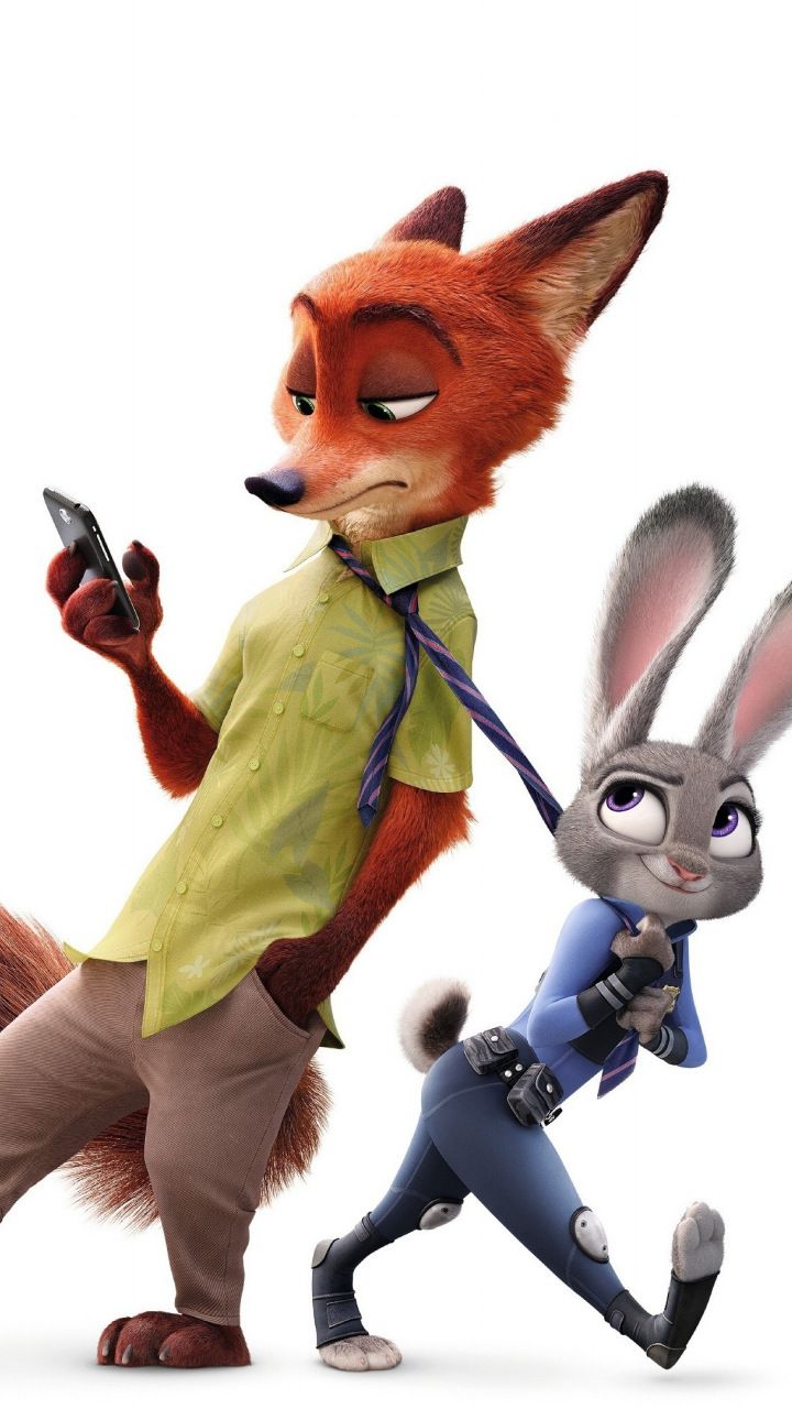 Zootopia, judy hopps, nick wilde, animation movie, 720x1280 wallpaper. Disney zootopia, Disney characters wallpaper, Animation movie
