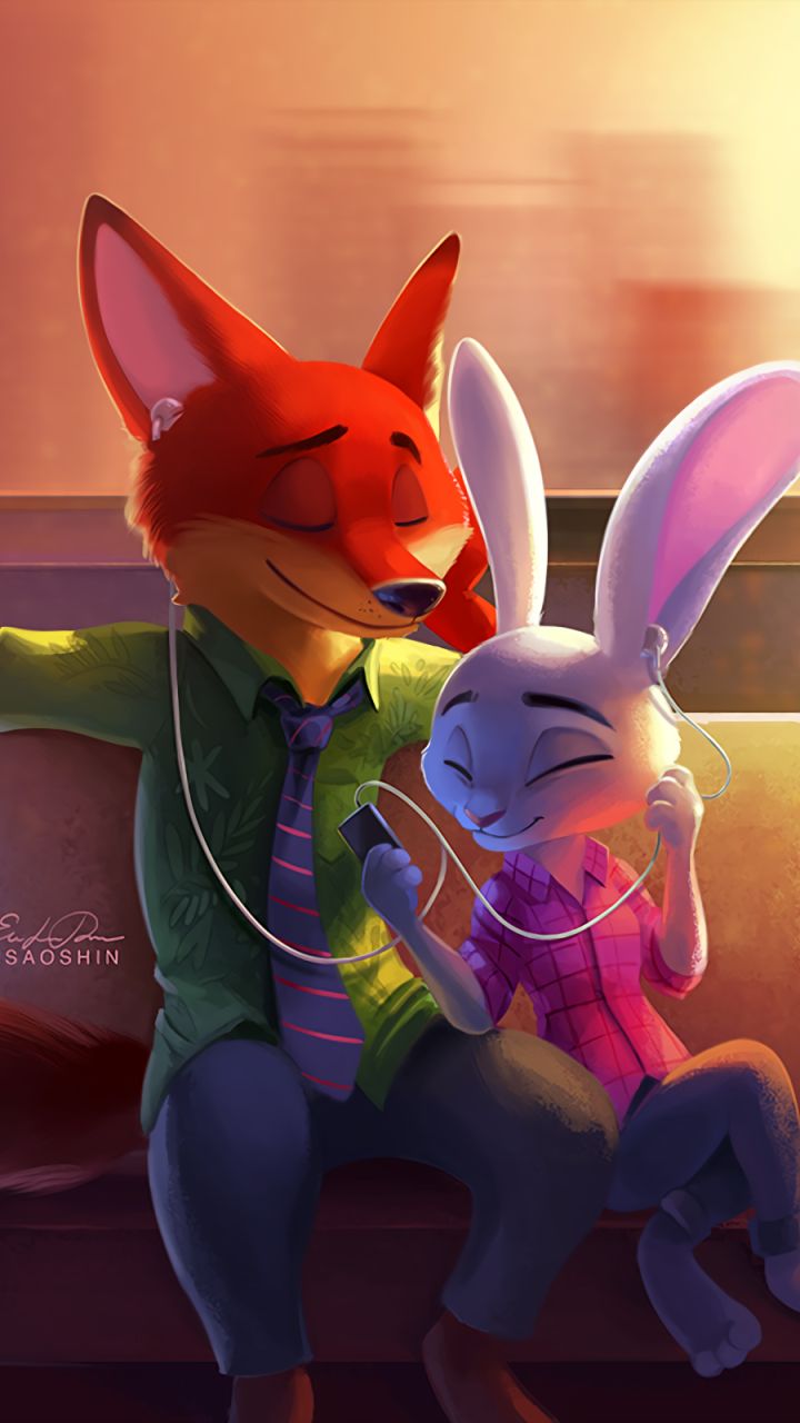 Mobile wallpaper: Movie, Zootopia, Nick Wilde, Judy Hopps, 1269219 download the picture for free
