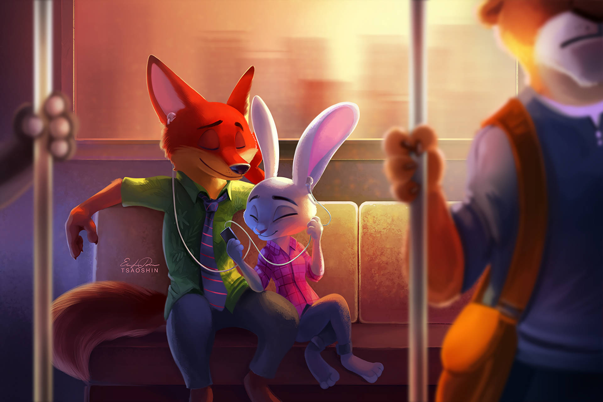 Download Judy Hopps Nick Wilde Music Wallpaper