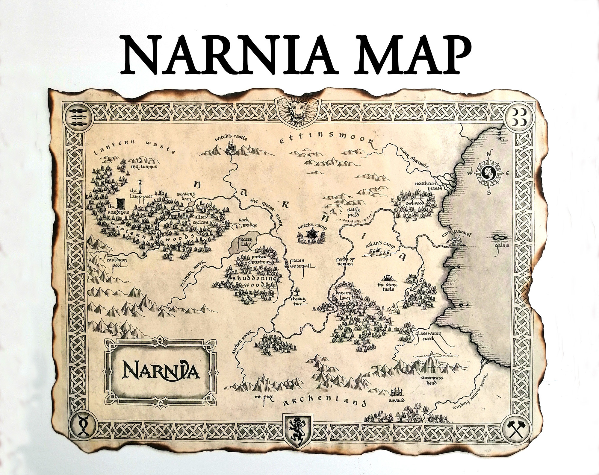 The Chronicles of Narnia Map the World of Narnia Map the
