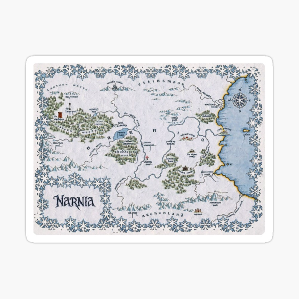 Narnia Map of Narnia Photographic Print