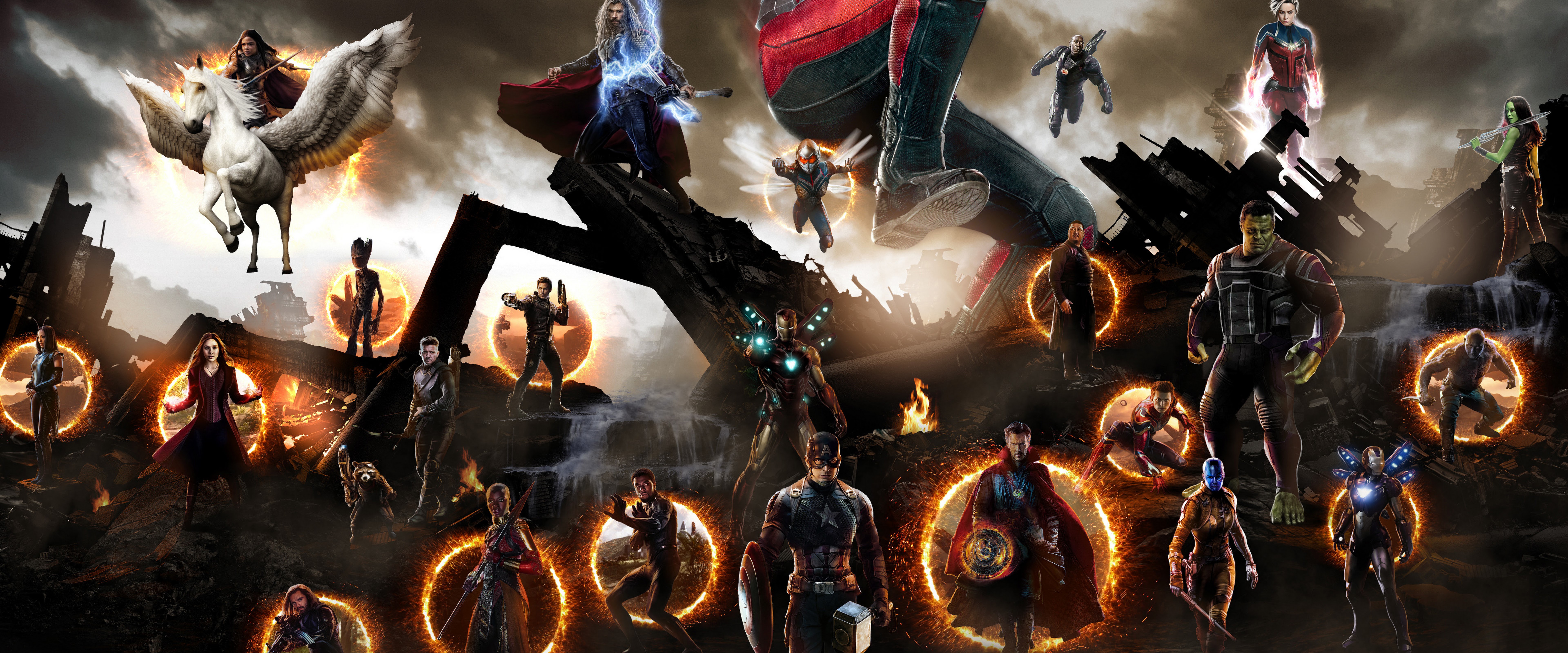 Avengers: Endgame Final Battle 4K Wallpaper