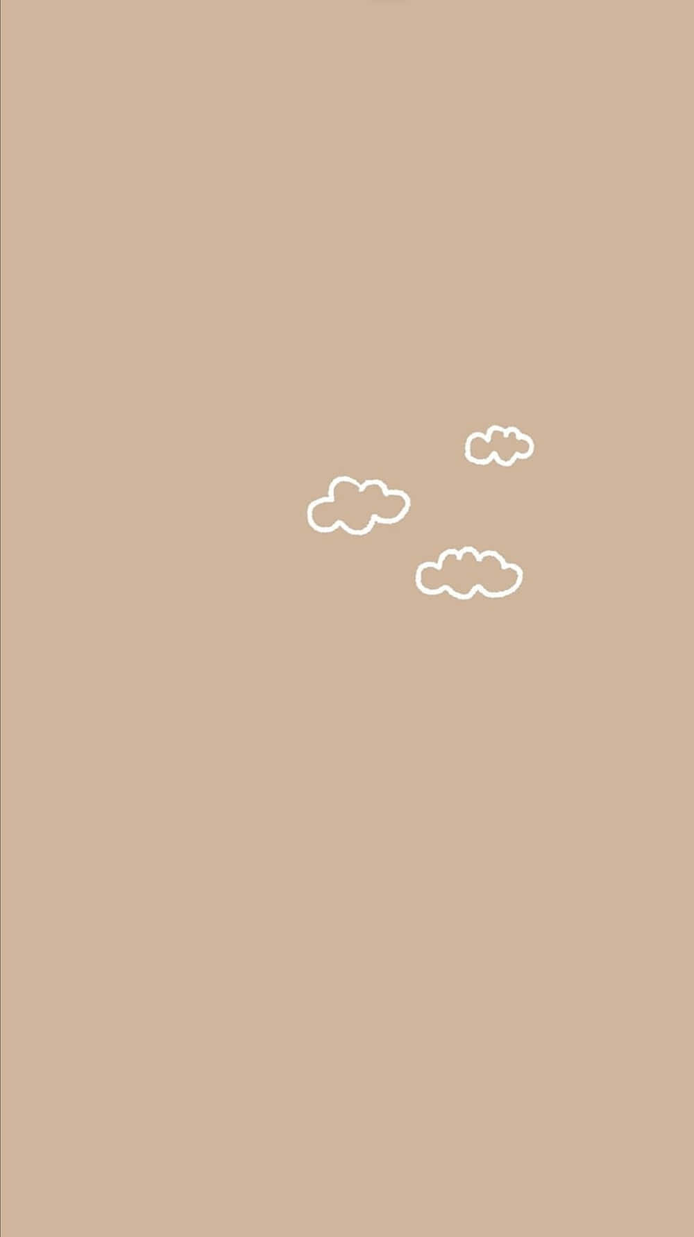 Download Brown Minimalist Clouds Wallpaper