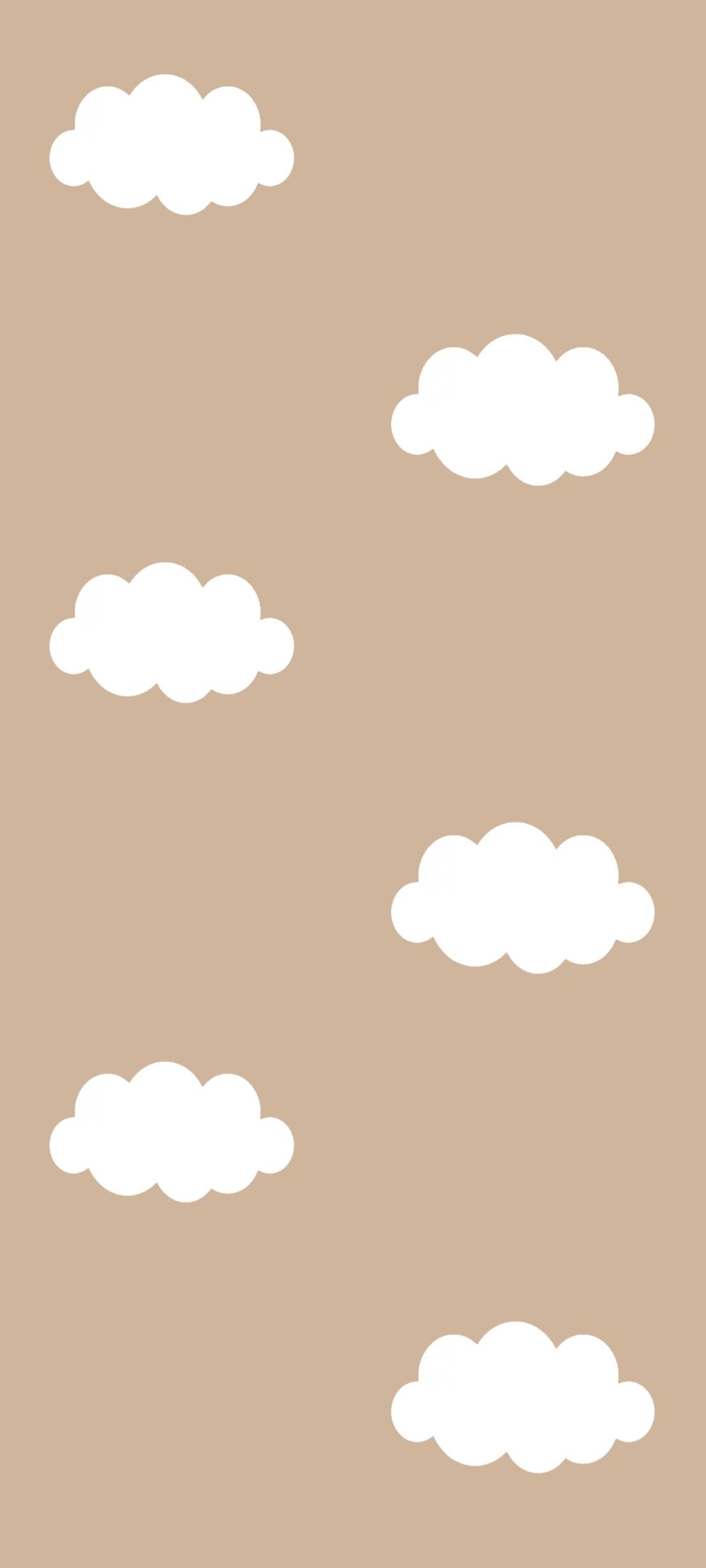 Beige Clouds Aesthetic Wallpaper. Brown wallpaper, Cute desktop wallpaper, Cute wallpaper