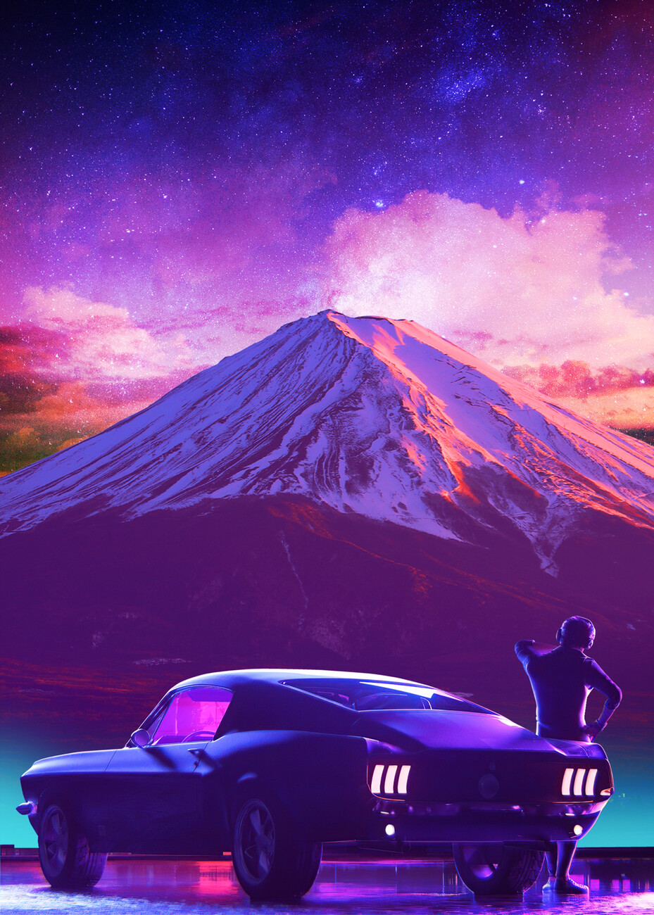 Ford mustang Wall Mural