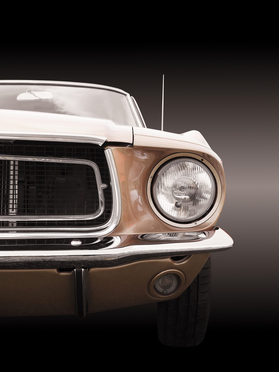 American classic car Mustang Coupe 1968. Posters, Art Prints, Wall Murals. +250 000 motifs