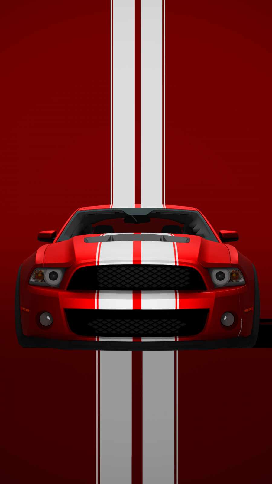 Red Shelby Mustang iPhone Wallpaper
