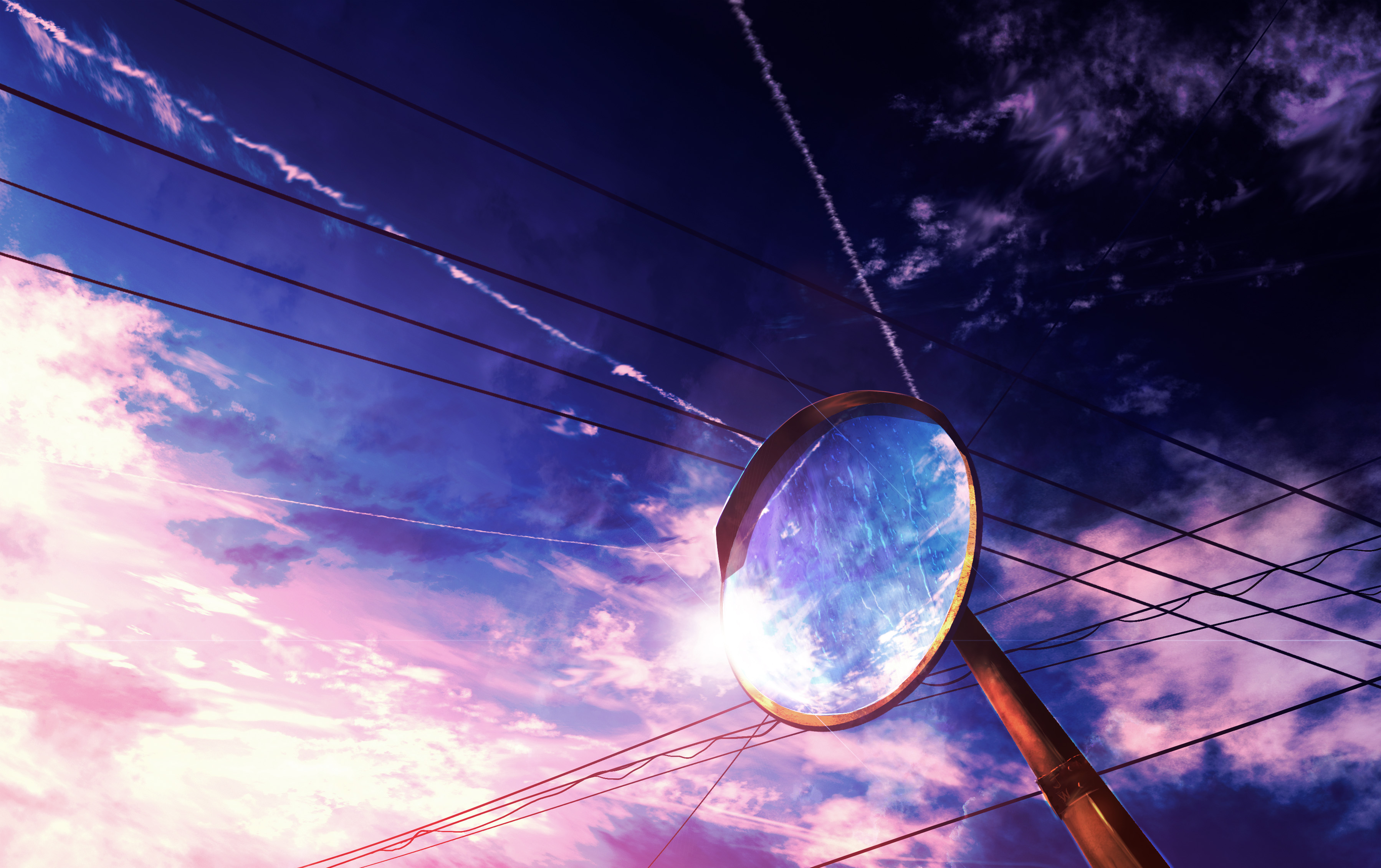 Download Anime Sky HD Wallpaper by 画师JW