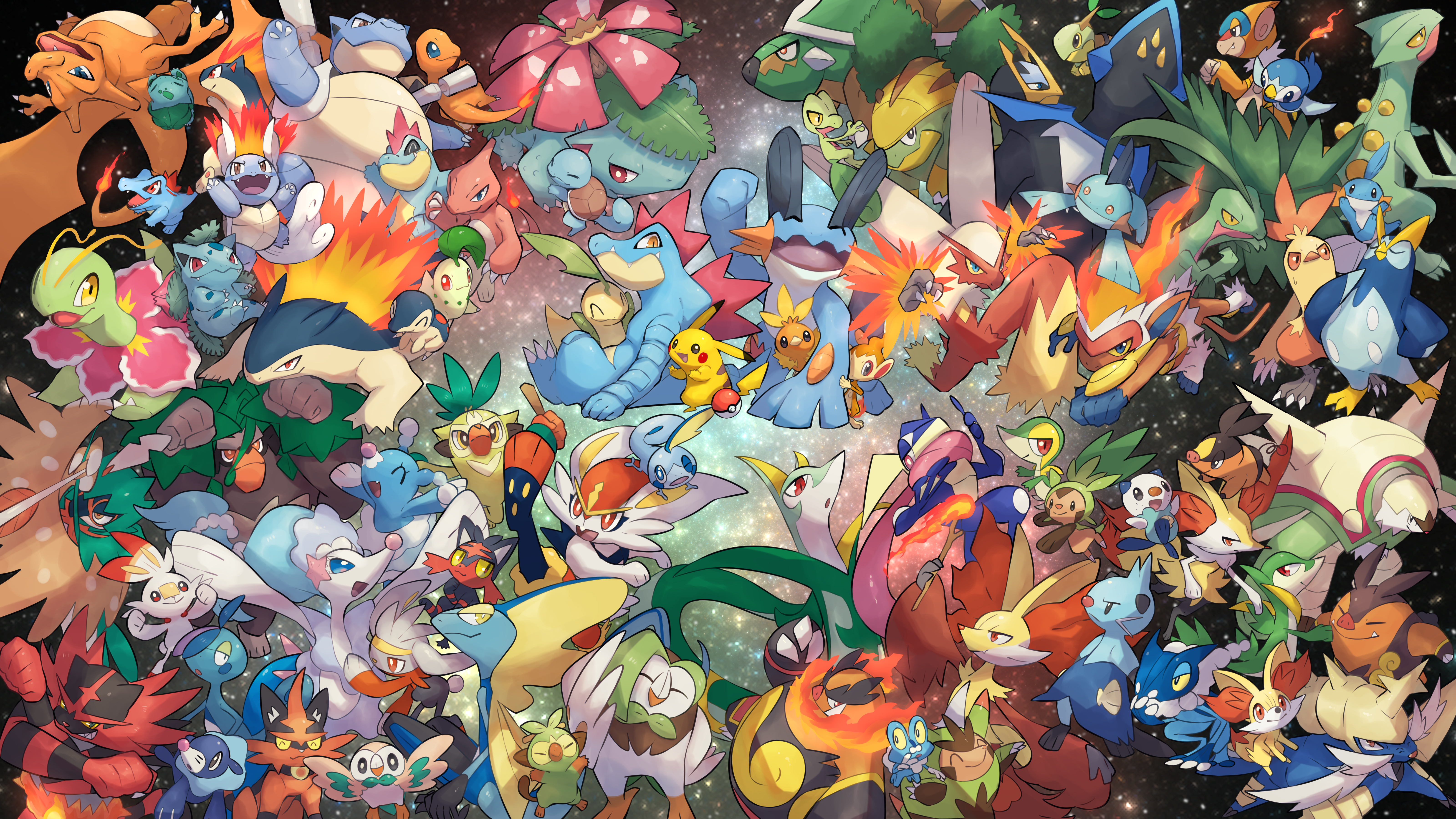 Video Game Pokémon 4k Ultra HD Wallpaper by 温負