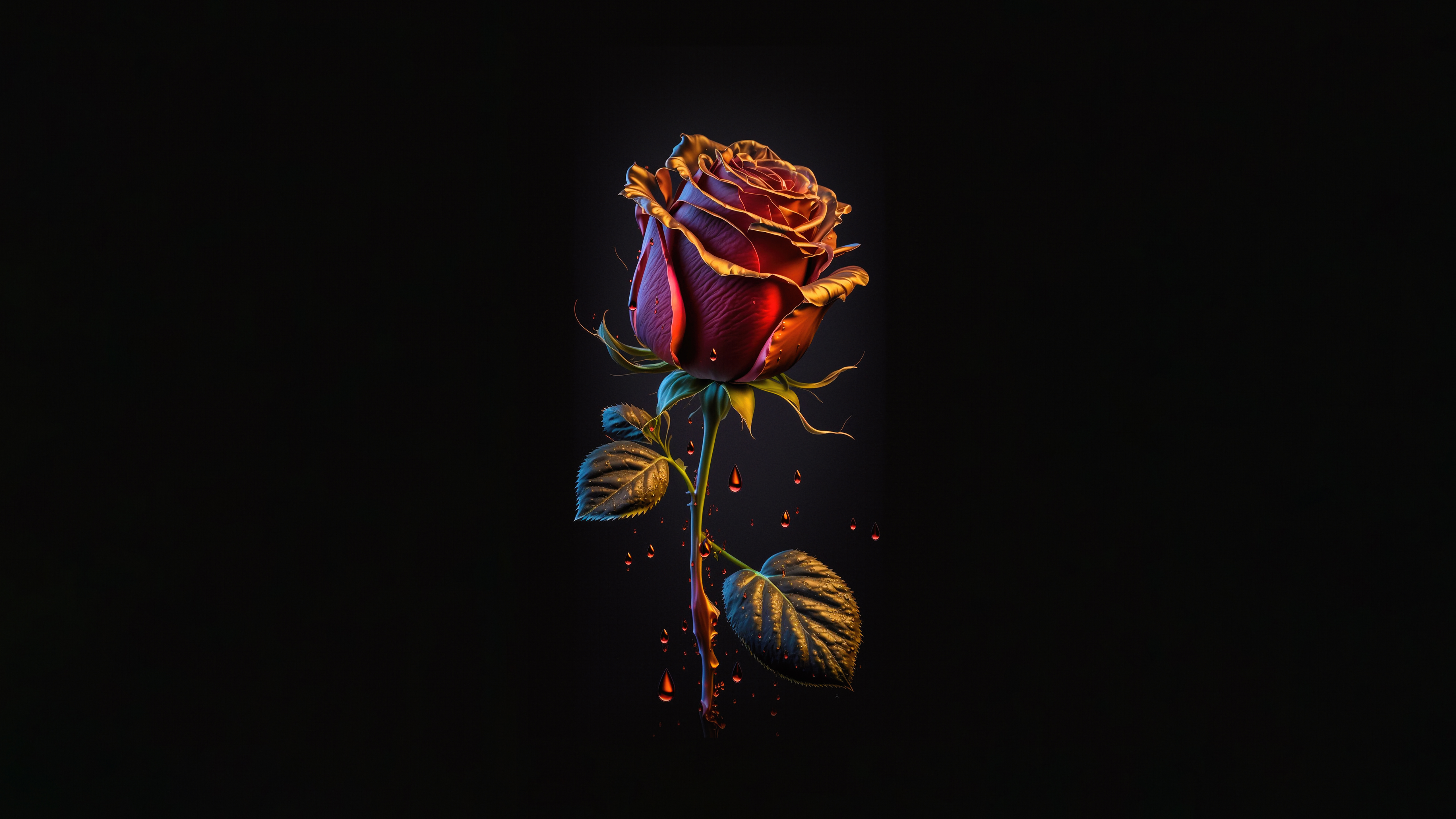 Rose Dark Wallpaper, HD Artist