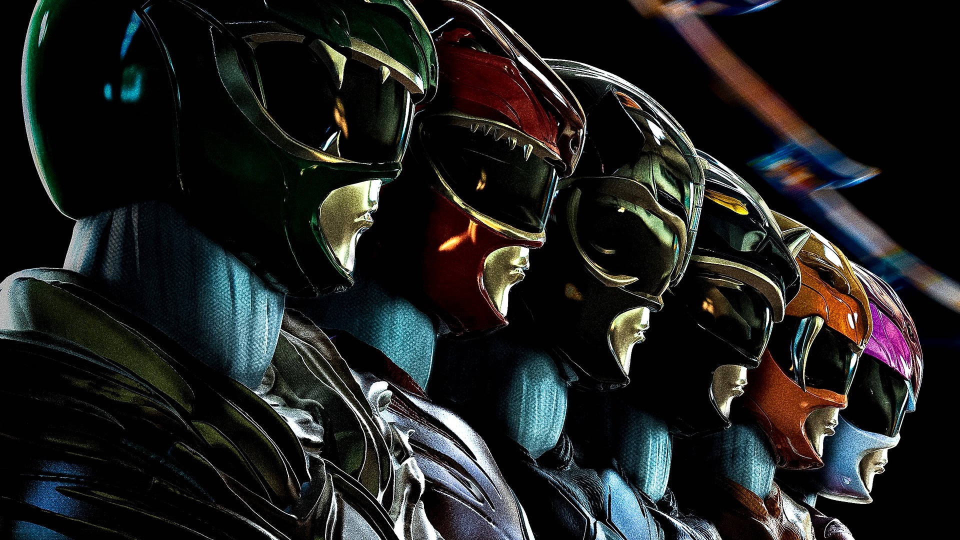 Download Power Rangers Close Up Wallpaper