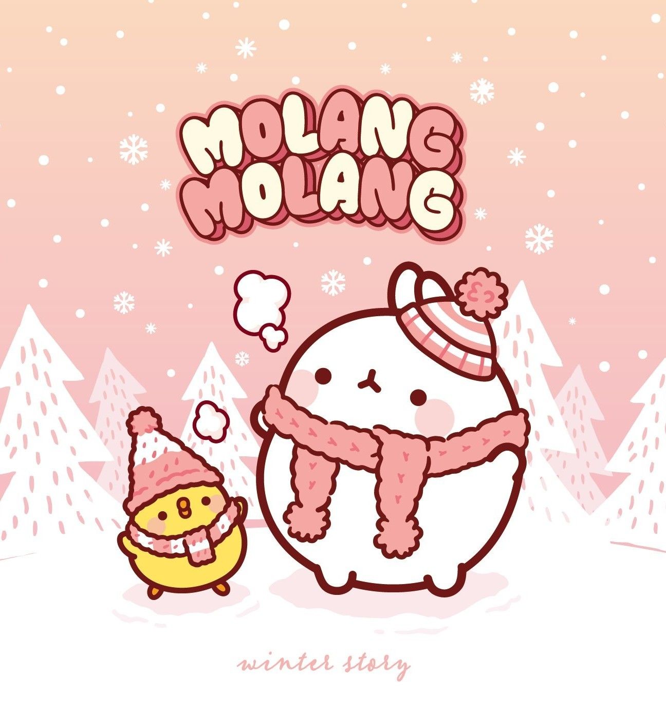 Molang. Molang wallpaper, Cute animal drawings kawaii, Molang