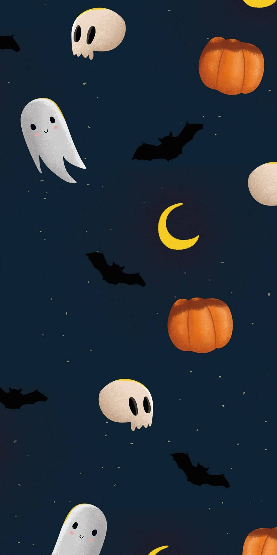Download Aesthetic Cartoon Halloween Phone Wallpaper