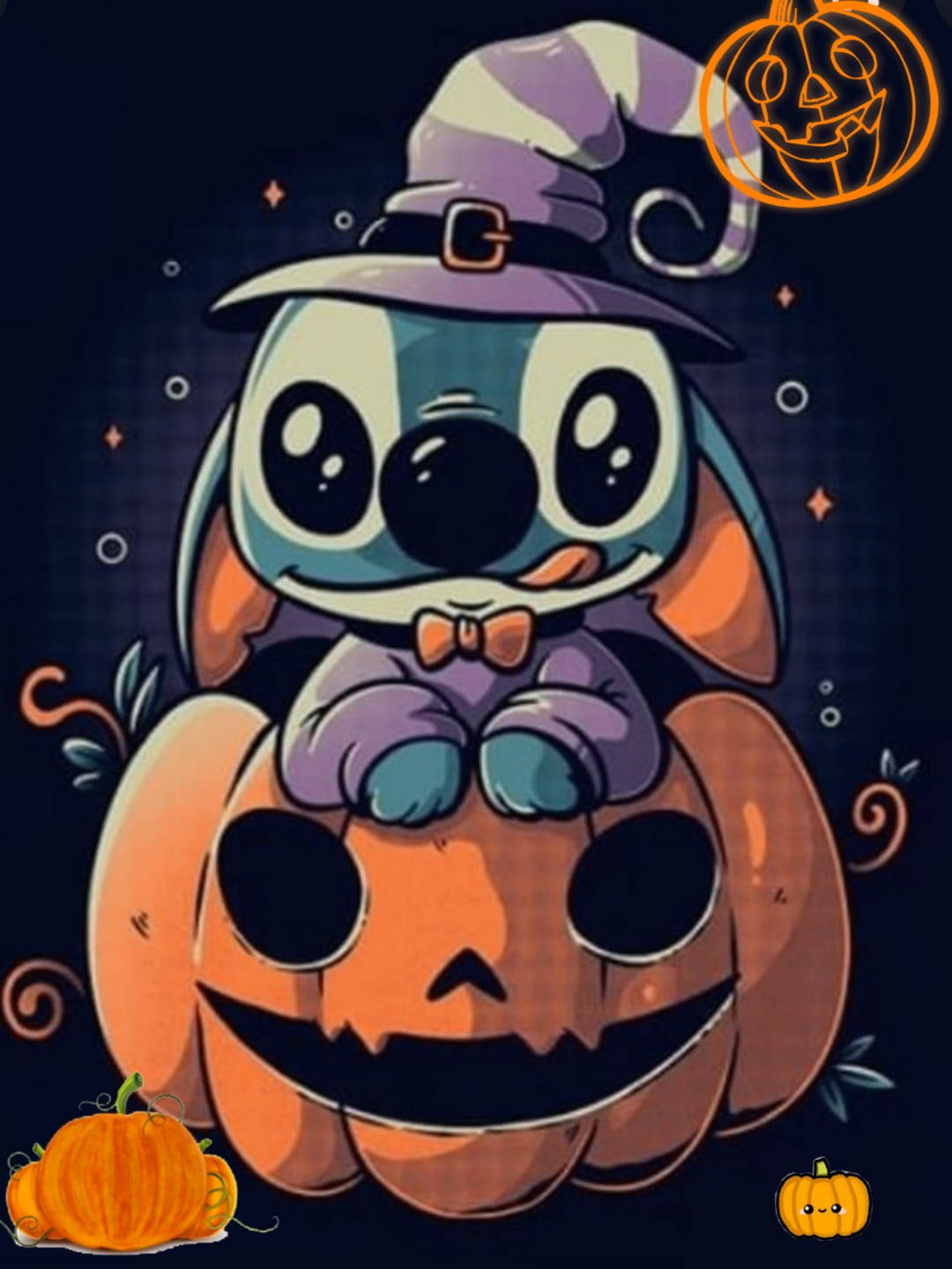 Download Cute Disney Stitch Halloween Wallpaper