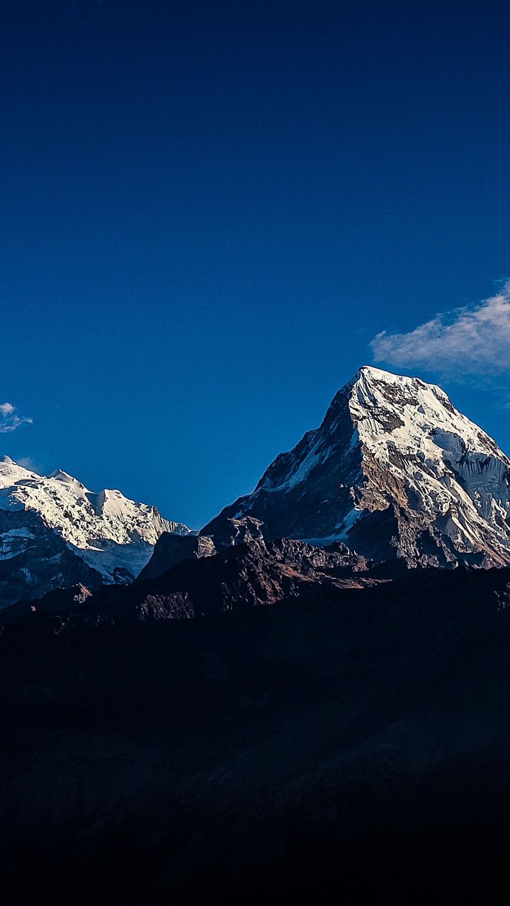 Mountains range, sunny day, blue sky, landscape, 720x1280 wallpaper. Scenery wallpaper, Space phone wallpaper, Beautiful nature wallpaper