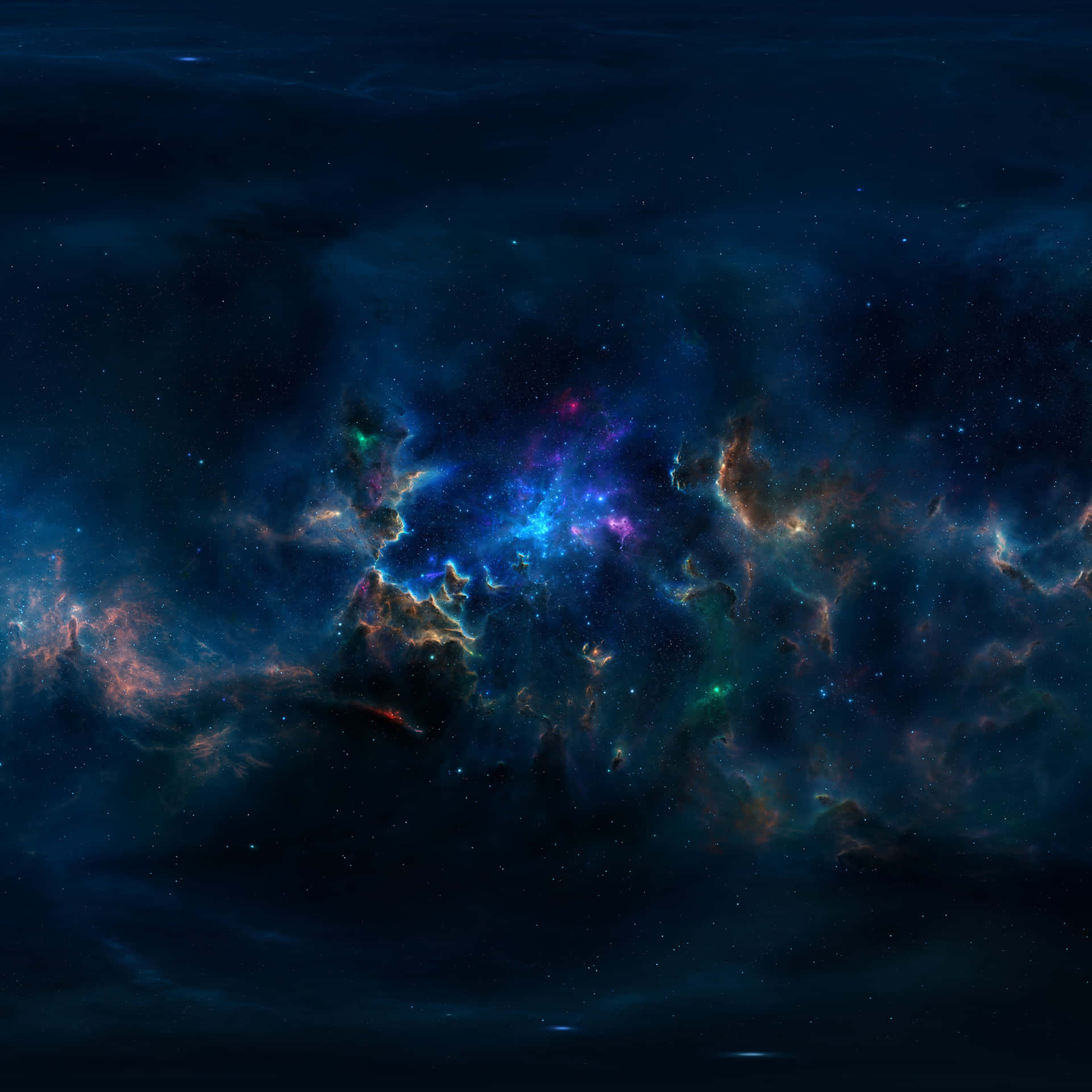 Download Enjoying a peaceful moment on the sandy beach with a Space iPad Wallpaper