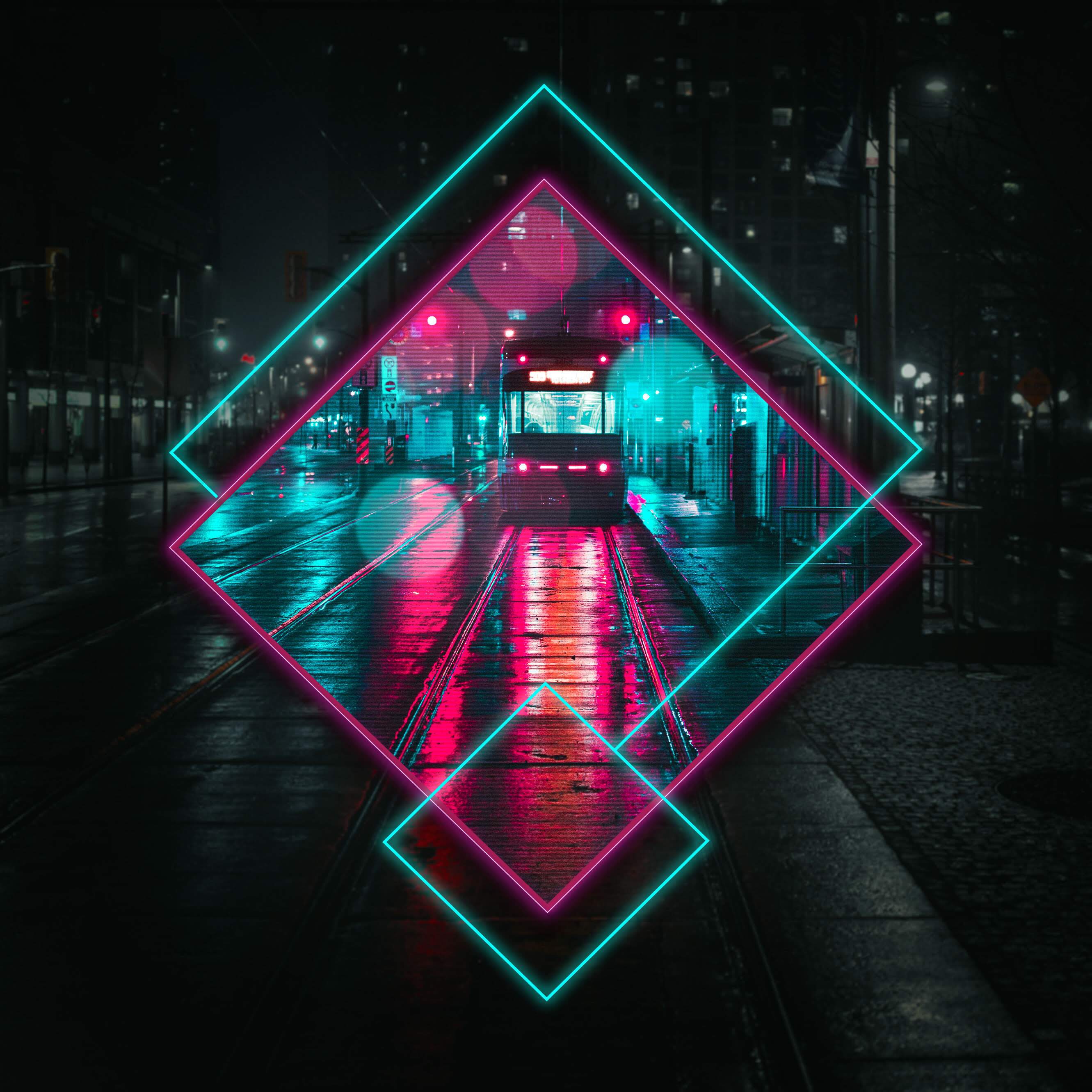 Tram City Night Life, HD Artist, 4k Wallpaper, Image, Background, Photo and Picture