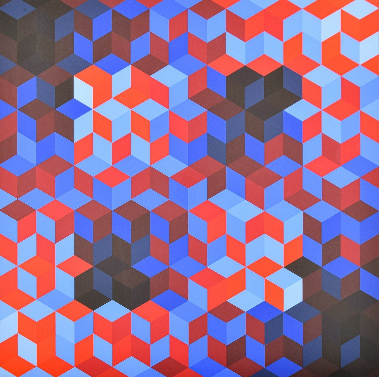 Victor Vasarely. VIVA (Circa 1970)