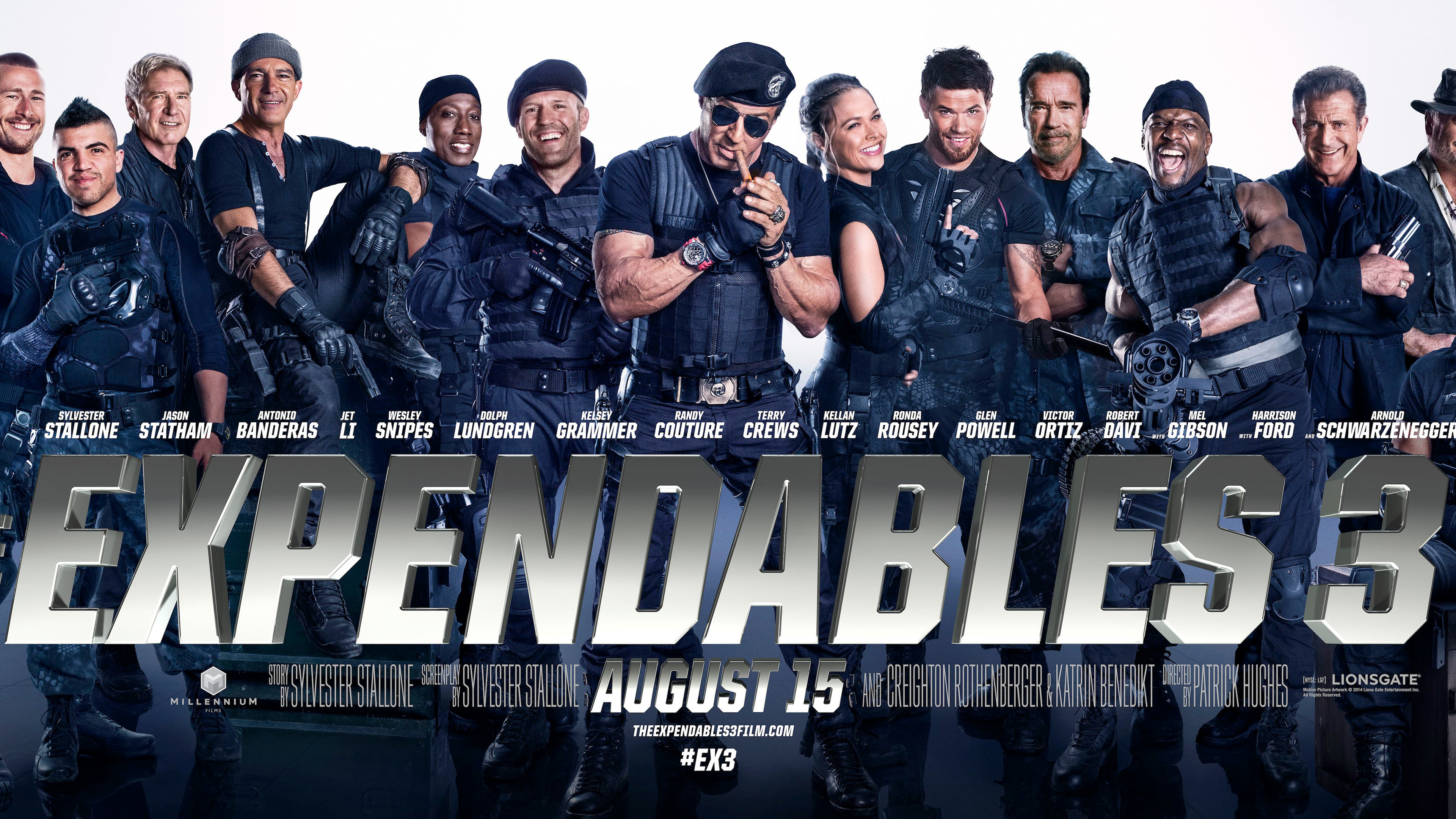 The Expendables 3 Banner Wallpaper HD Background