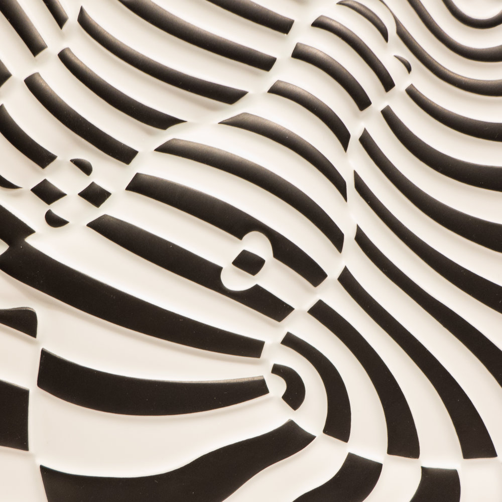 Victor Vasarely Op Art Plaque for Rosenthal