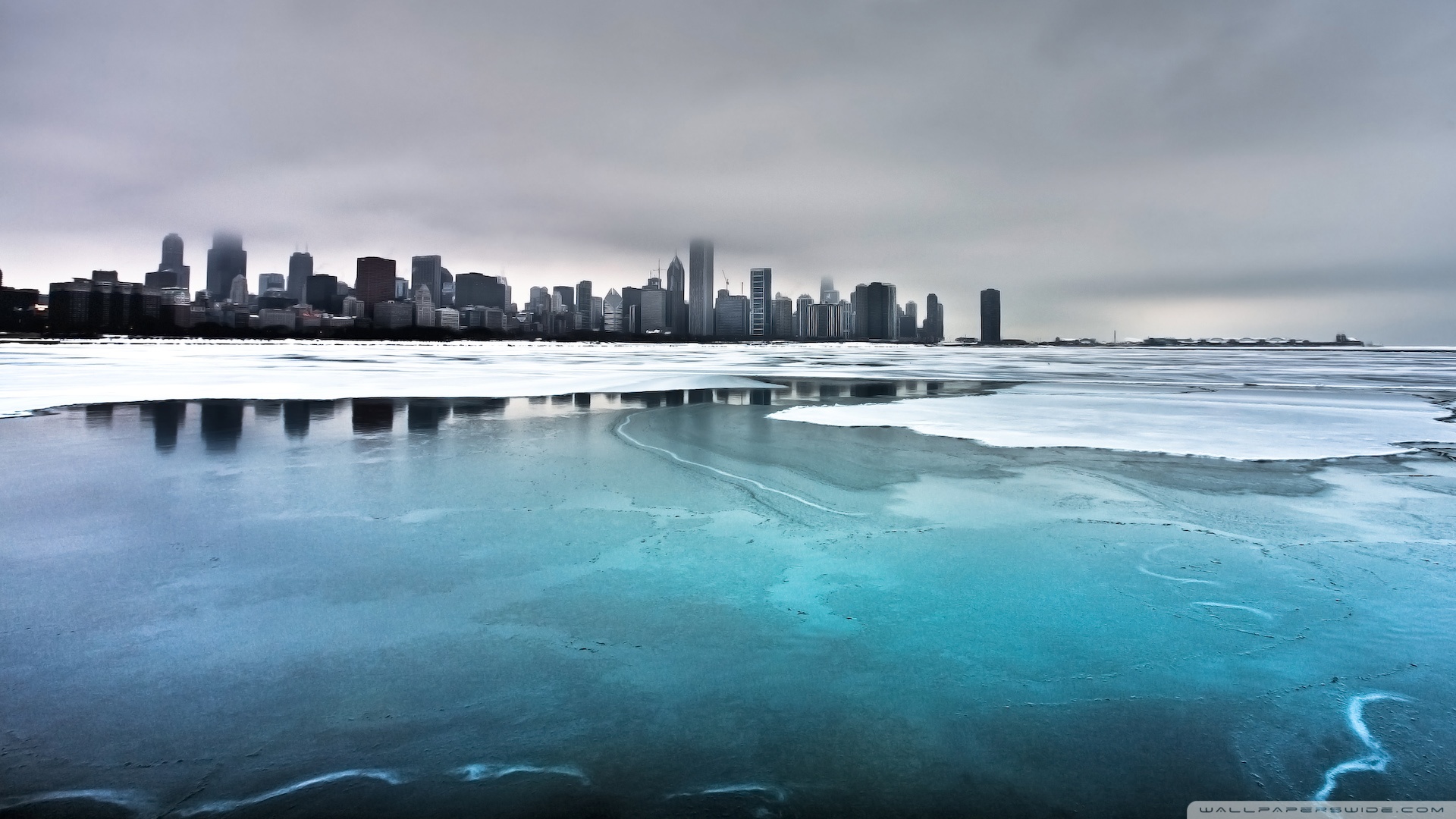 Chicago Winter Ultra HD Desktop Background Wallpaper for 4K UHD TV, Tablet
