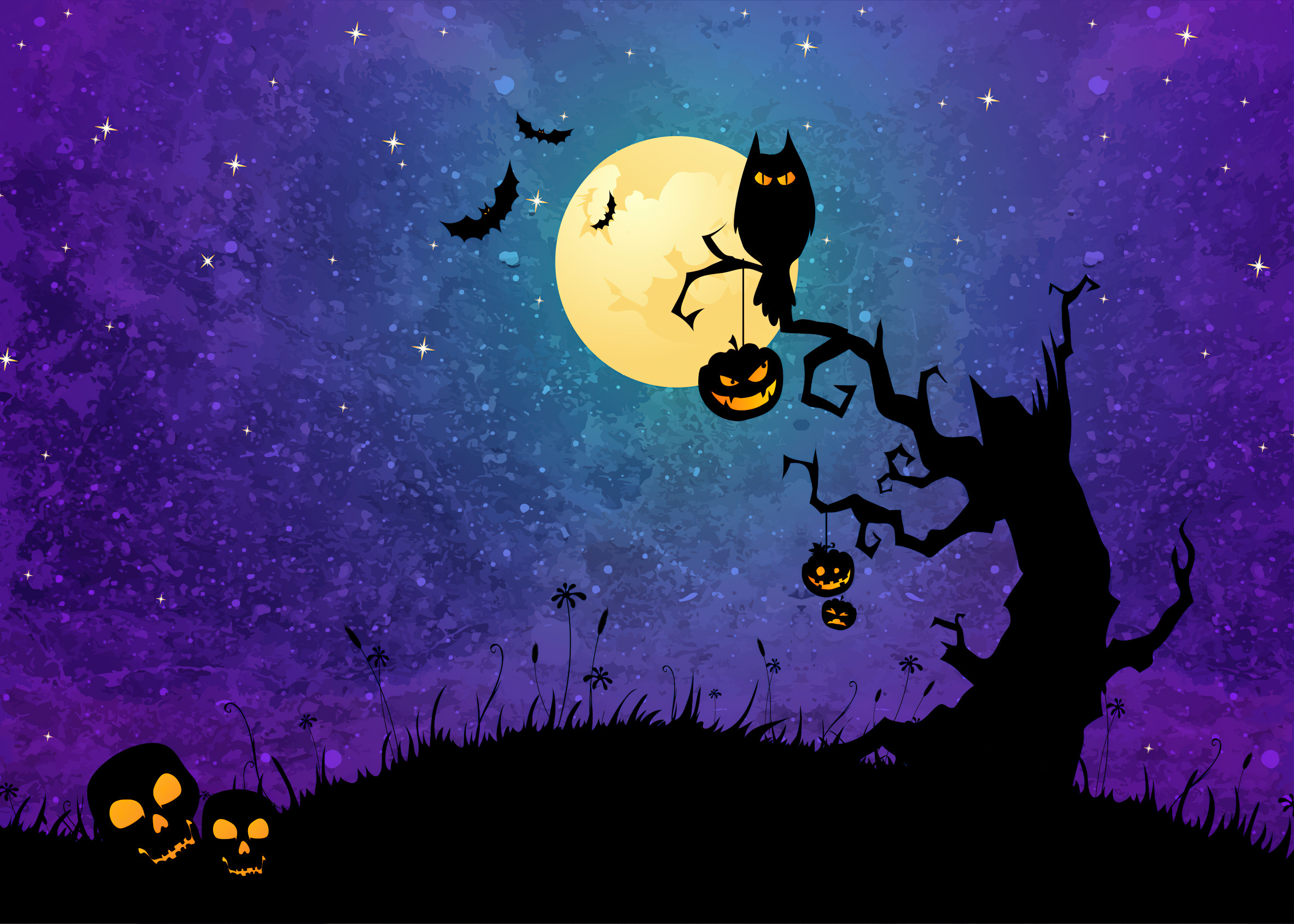 Cool Halloween 4K Wallpaper