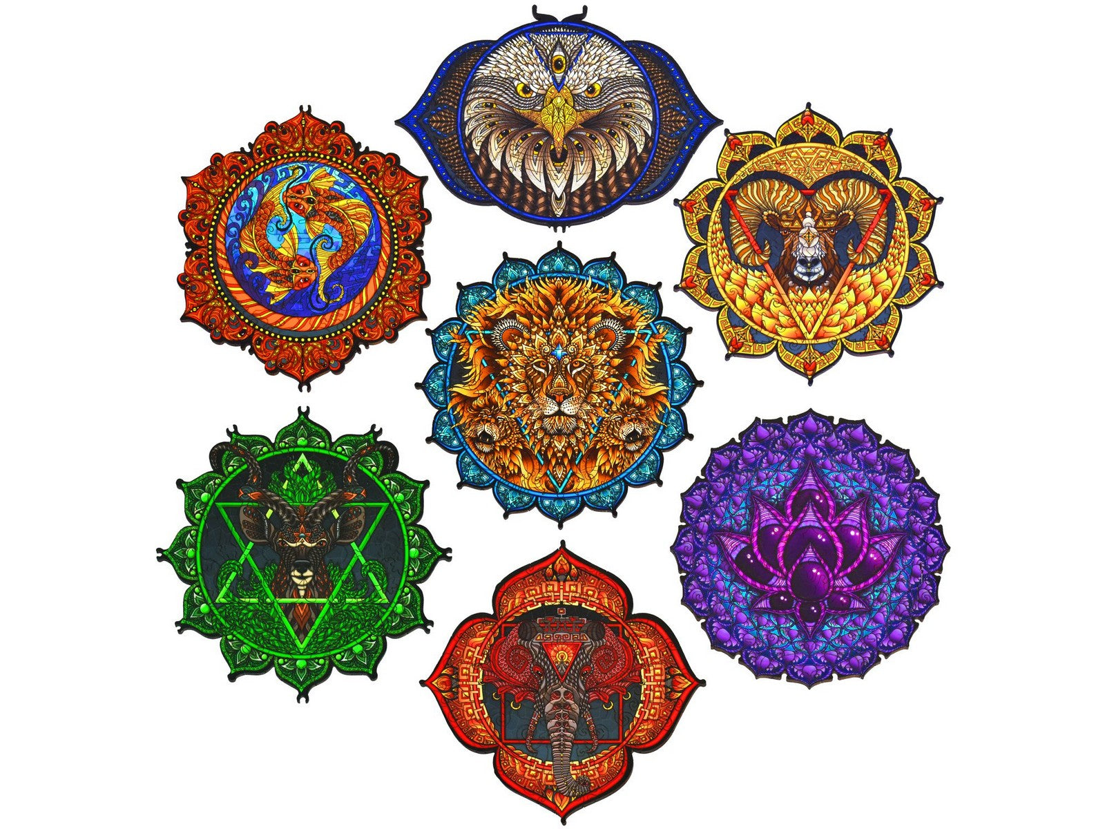 The Seven Chakras Wooden Jigsaw Puzzle