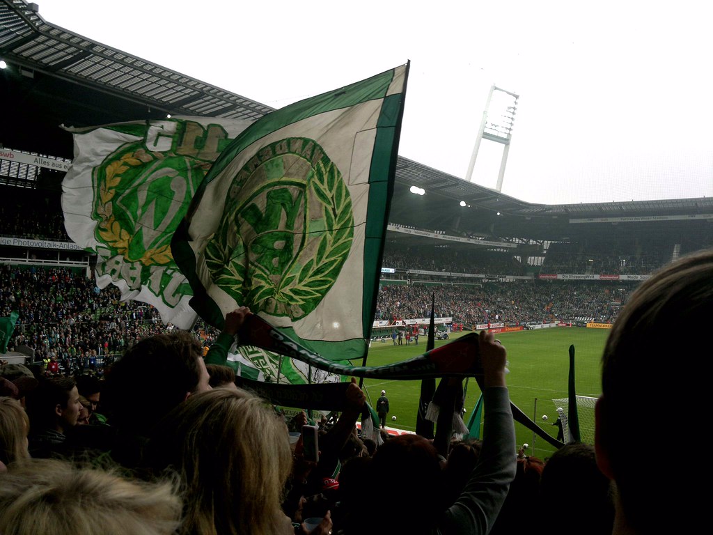 Weserstadion Bremen, Ostkurve. SV Werder Bremen Schalk