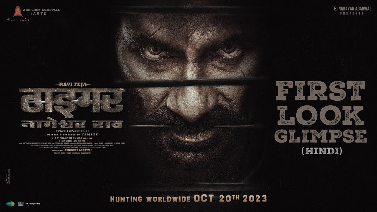 Tiger Nageswara Rao First Look (Hindi). Ravi Teja. John Abraham. Vamsee. Abhishek Agarwal Arts