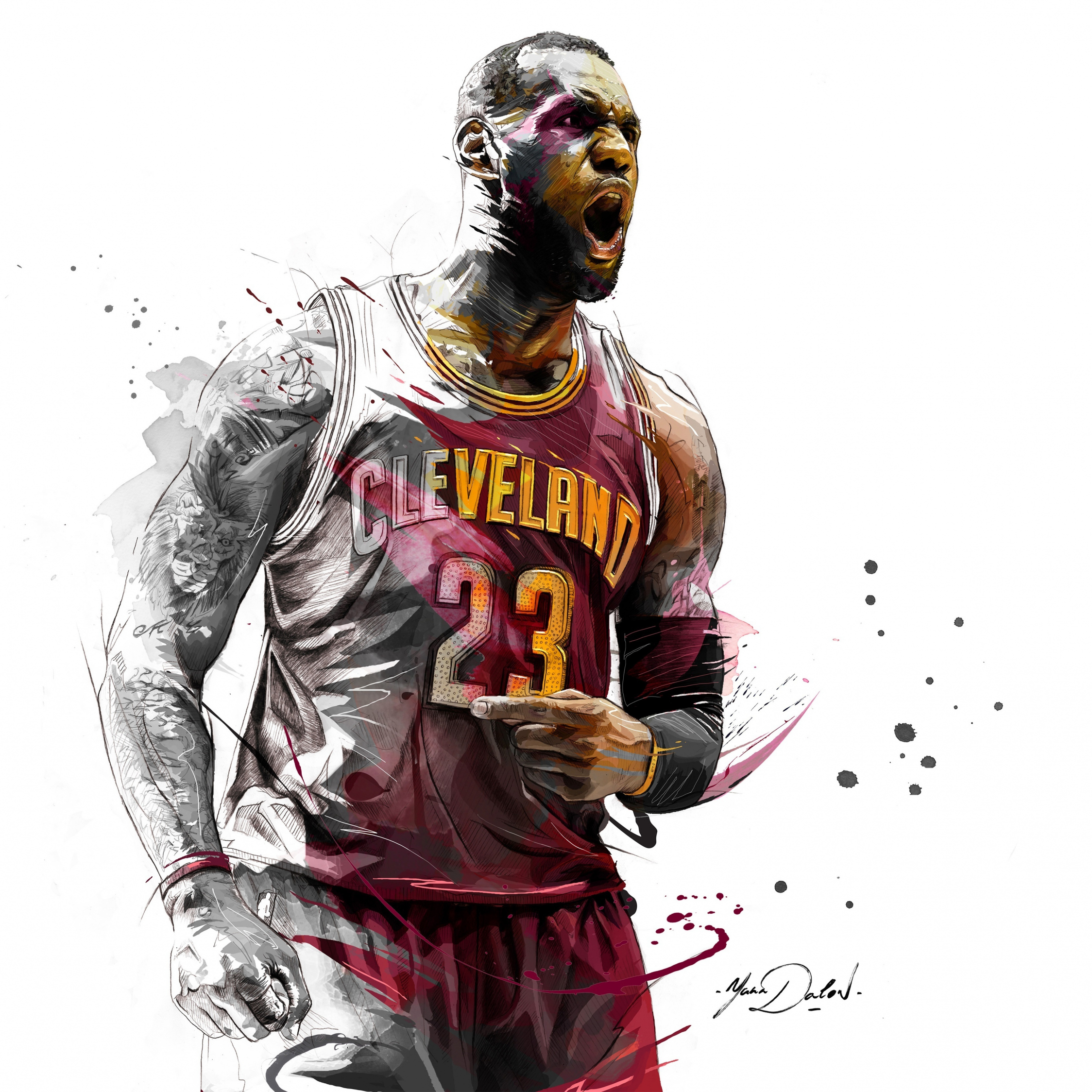 Download wallpaper 2248x2248 lebron james, basketball player, artwork, ipad air, ipad air 2, ipad 3, ipad 4, ipad mini 2, ipad mini 3, 2248x2248 HD background, 9301