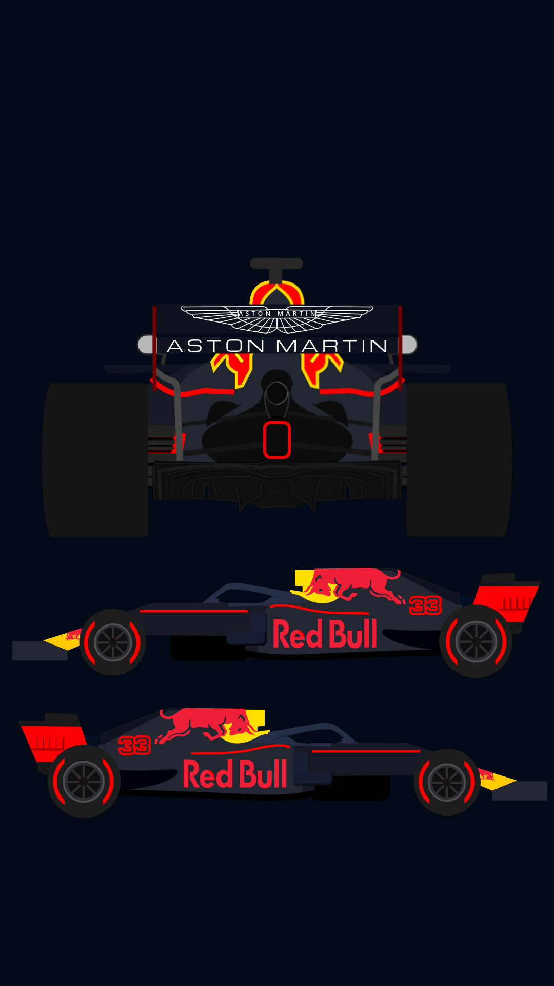 a red bul f1 wallpaper i made (one of my first vector art)
