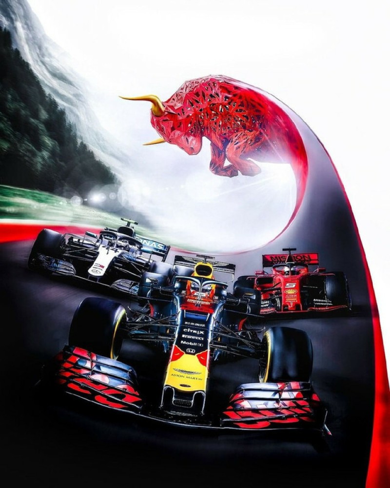 Formula 1 F1 Racing Cars HD Cars Redbull Racinghd Matte Finish Poster Paper Print & Cartoons Posters In India Art, Film, Design, Movie, Music, Nature And Educational Paintings Wallpaper