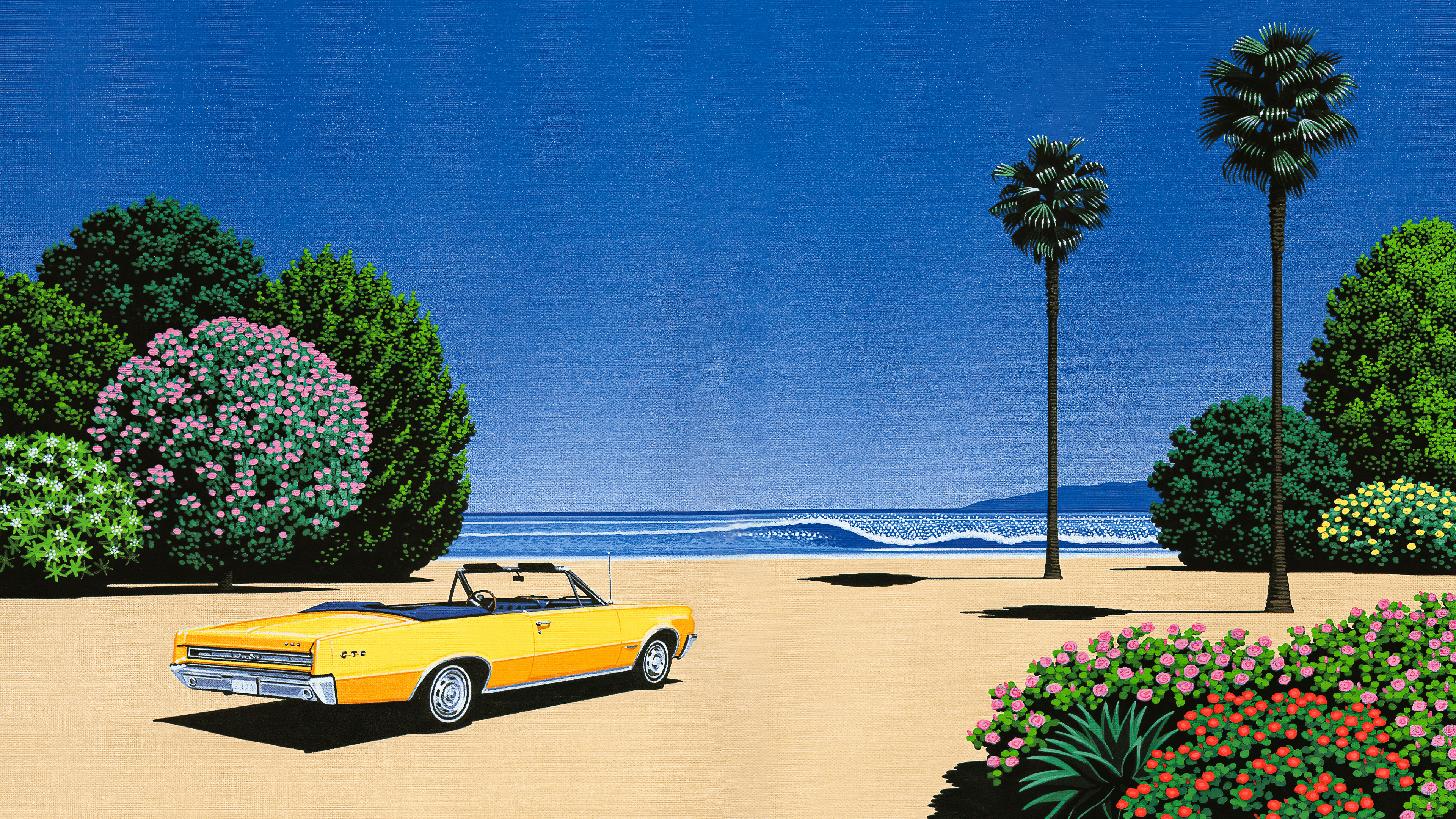 Coastline at Lover's Point by Hiroshi Nagai [3840x2160]