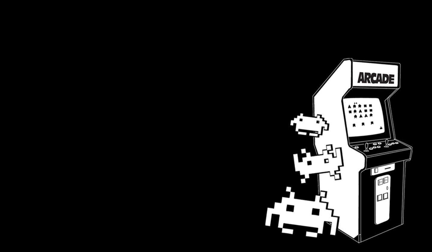 HD wallpaper: 8, Arcade Cabinet, Bit, minimalism, monochrome, retro Games. Retro gaming, Retro games wallpaper, Arcade