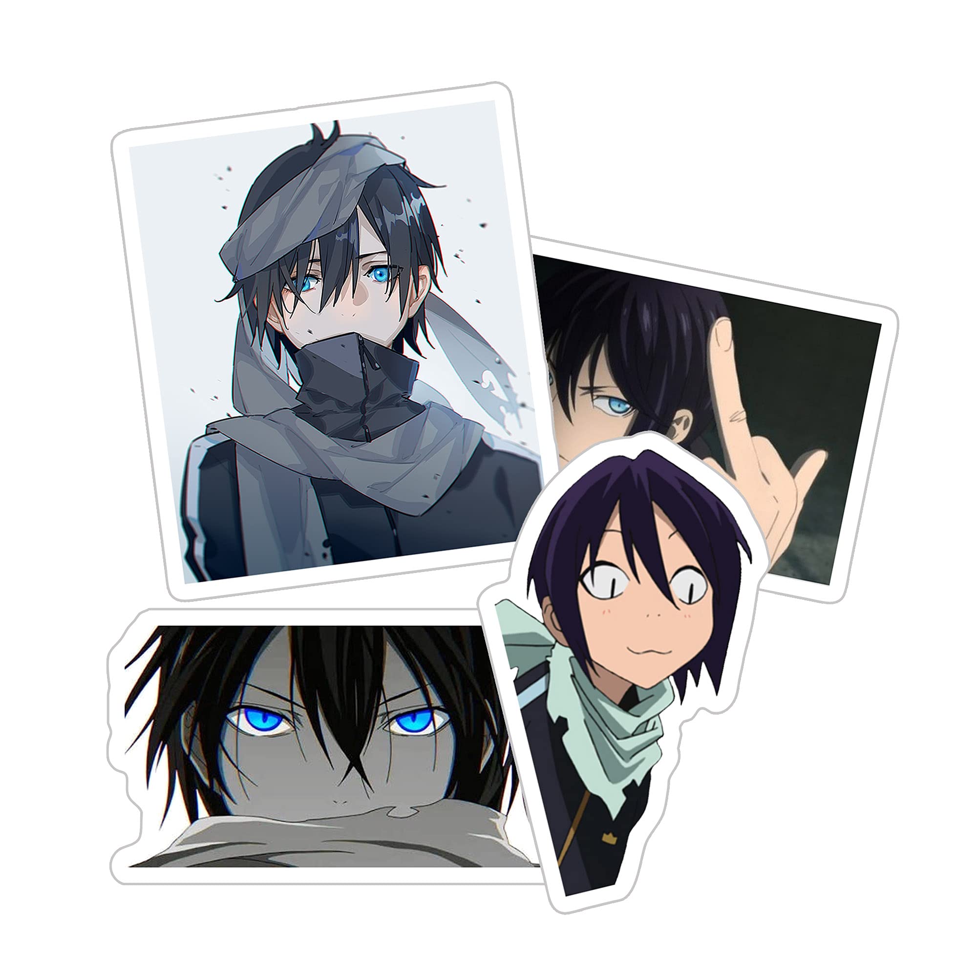 Alexiss Noragami Yato Yaboku Funny Sticker for Phone, Laptop, Skateboard, Car Colorful Sticker Pack 4 Pcs Size 3inch