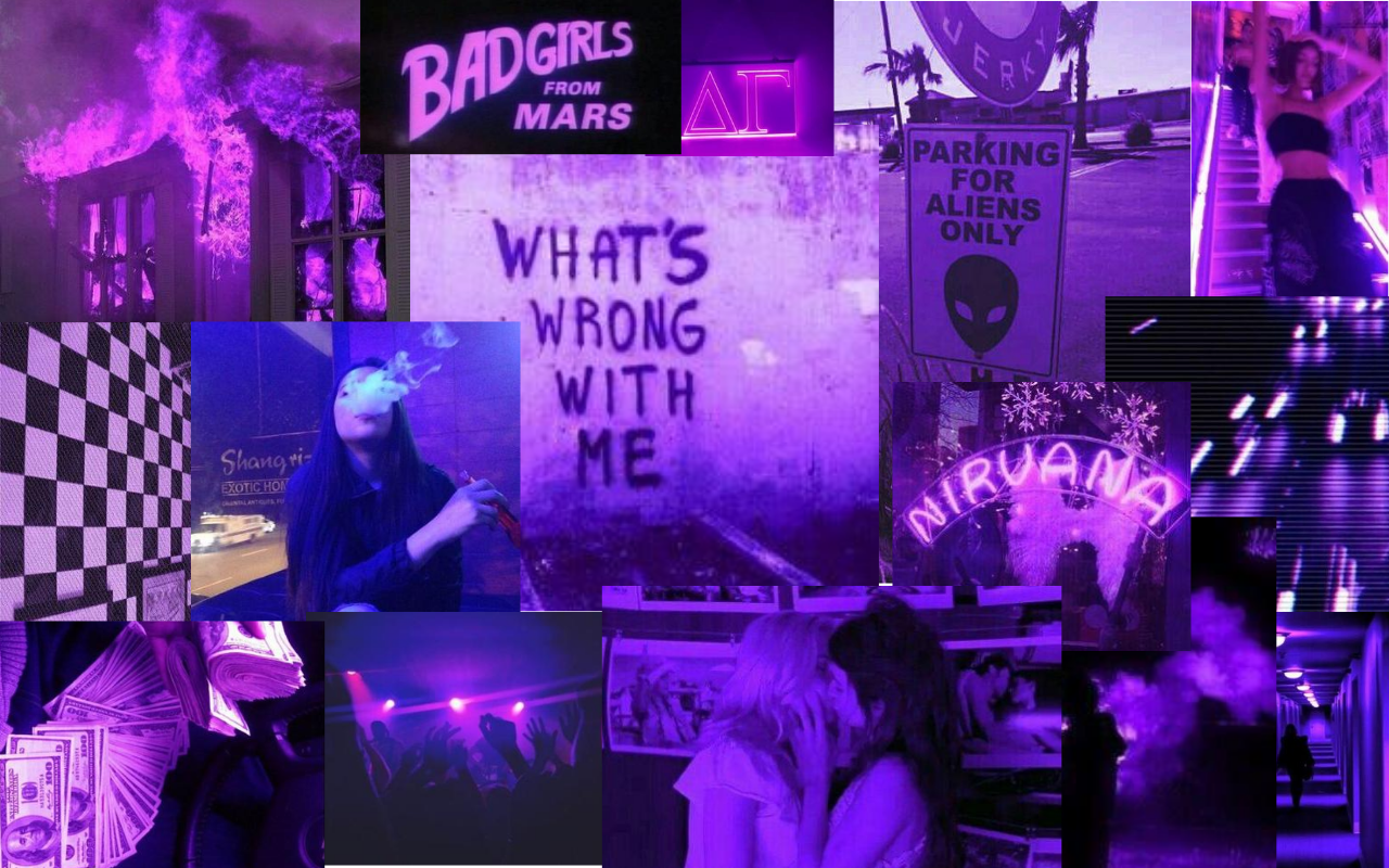 purple aesthetic collage laptop wallpaper. Aesthetic collage, Wallpaper, Purple aesthetic