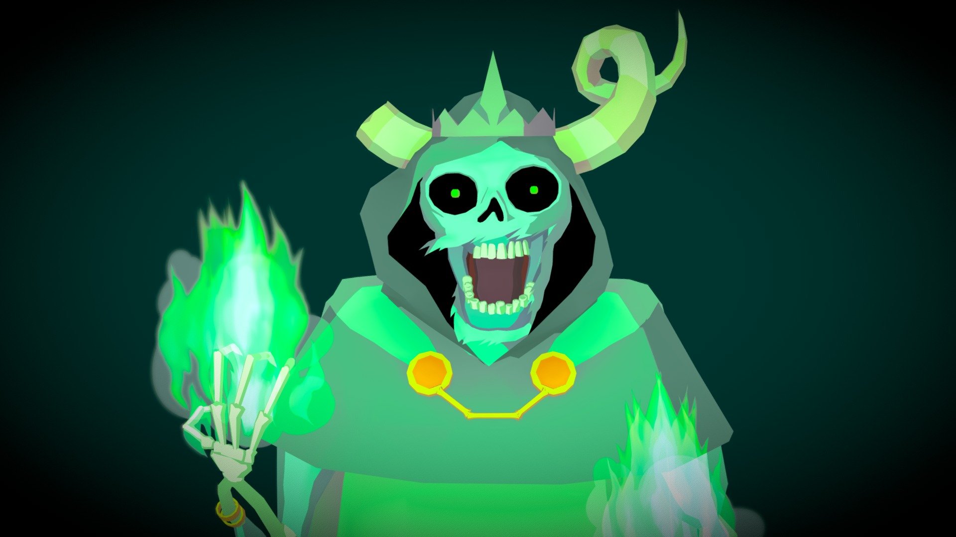 Lich Adventure Time Model Fan Art Royalty Free 3D model by Kevin Ferapontov [72e170c]