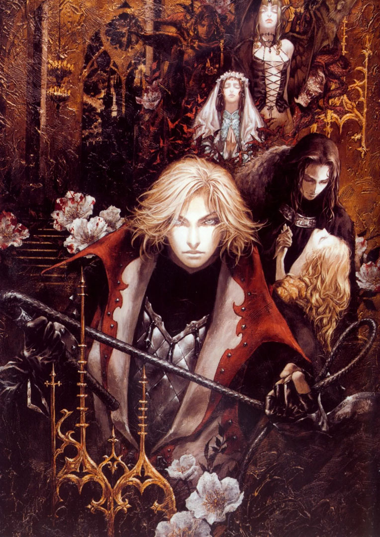 Leon Belmont Holding Whip Lament Of Innocence Wallpaper