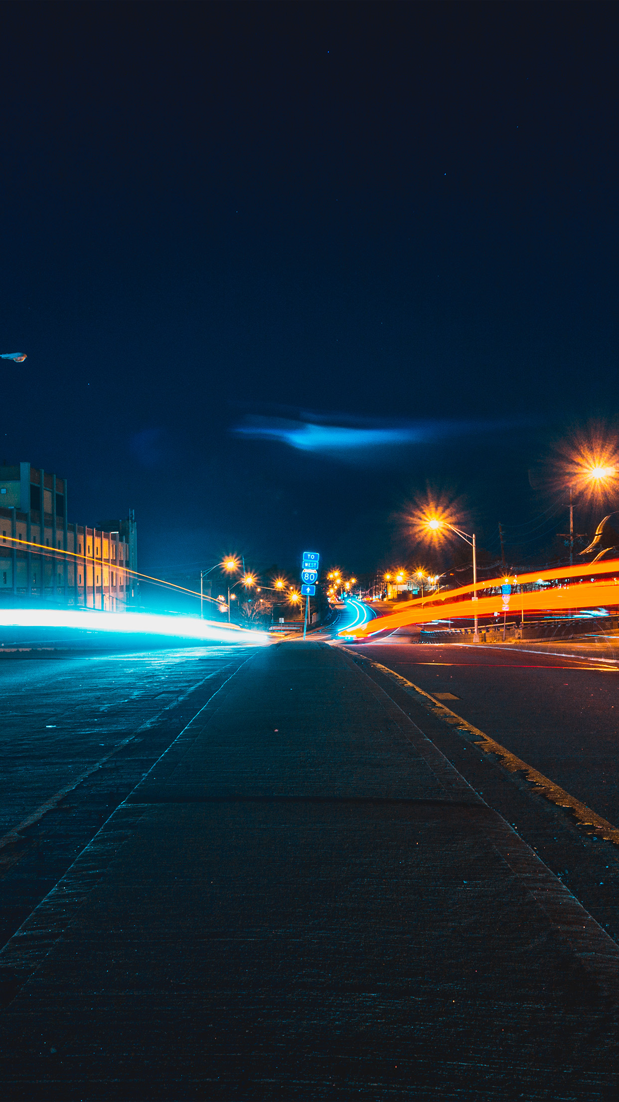Street Light Night City Nature