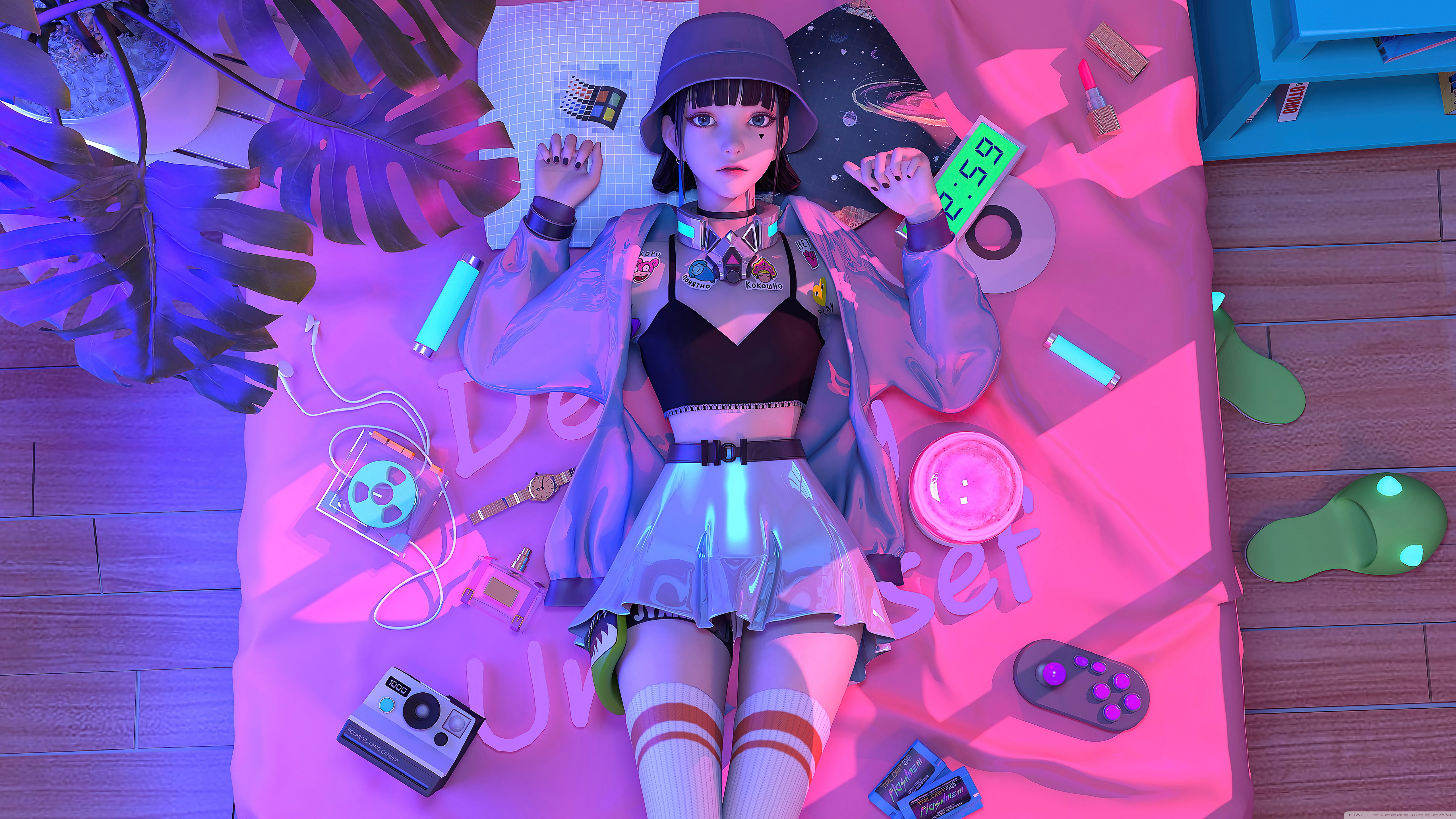 Cute Anime Girl Ultra HD Desktop Background Wallpaper for: Widescreen & UltraWide Desktop & Laptop, Multi Display, Dual & Triple Monitor, Tablet