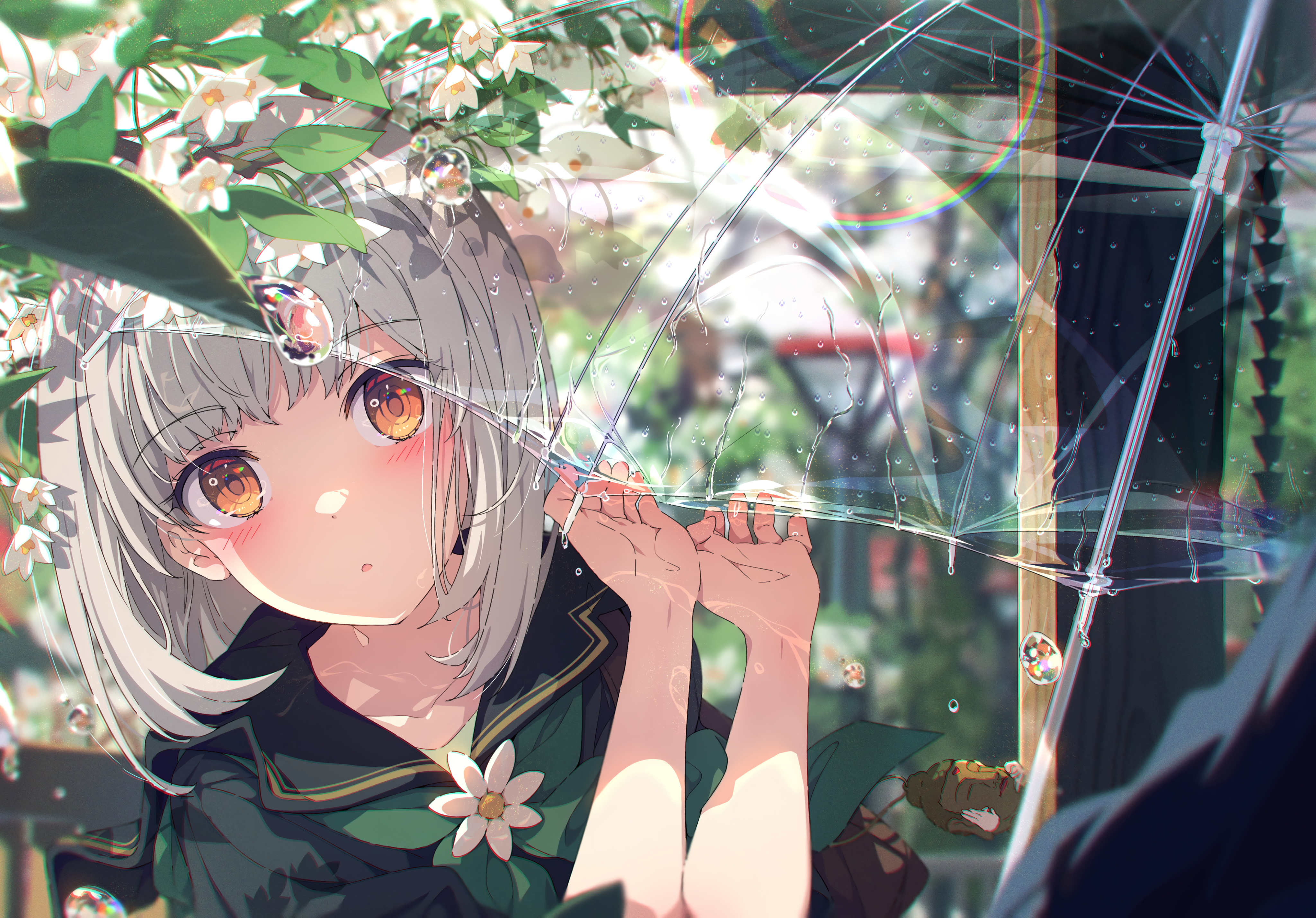 Anime Girl 4k Ultra HD Wallpaper by 荻pote